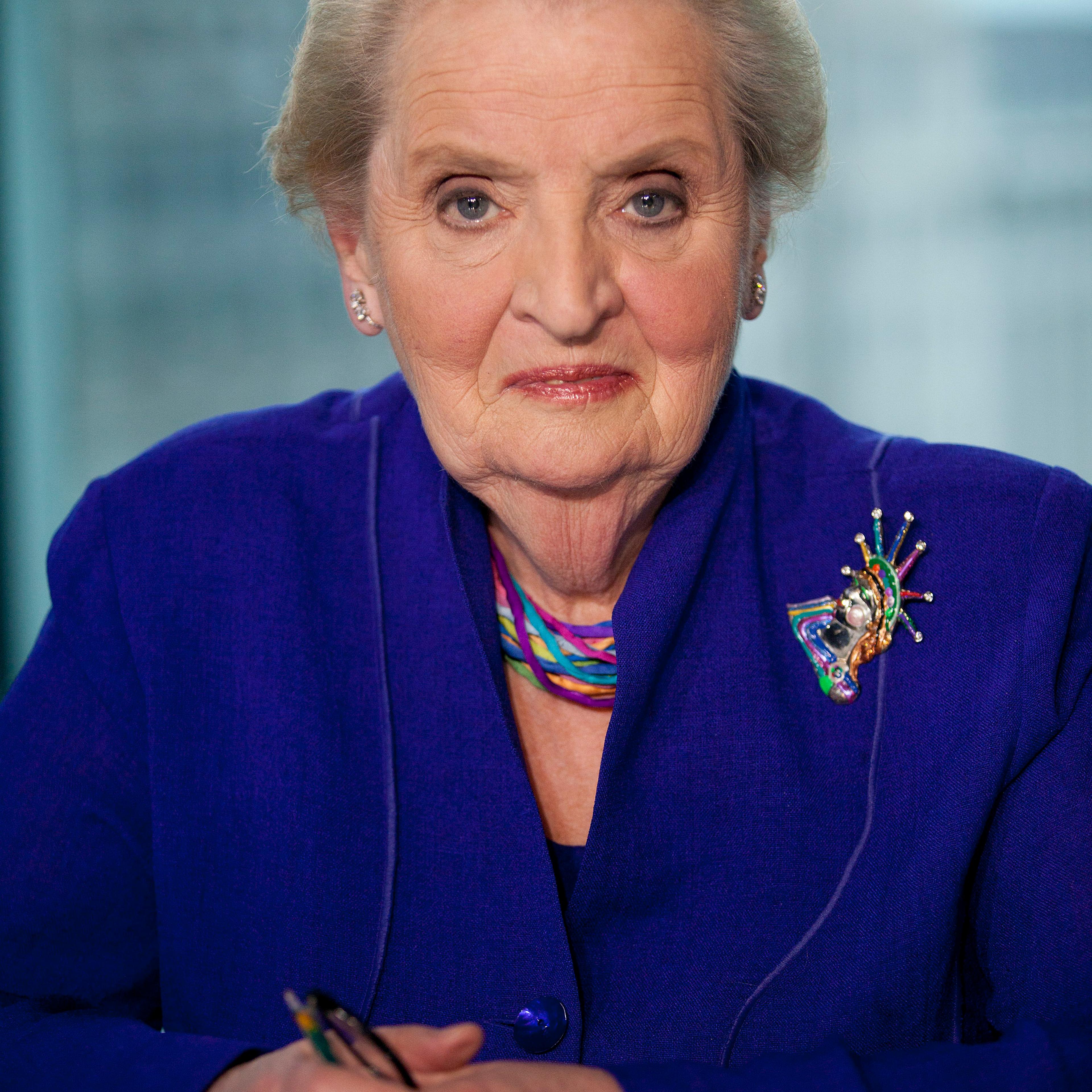 Madeleine Albright, former Secretary of State and founder of the Albright Stonebridge Group LLC, sits for a photograph in Washington, D.C., on May 22, 2012.