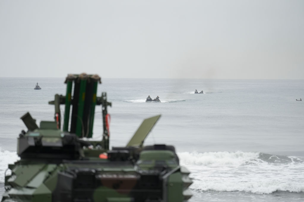Taiwan Military Personnel on Drill