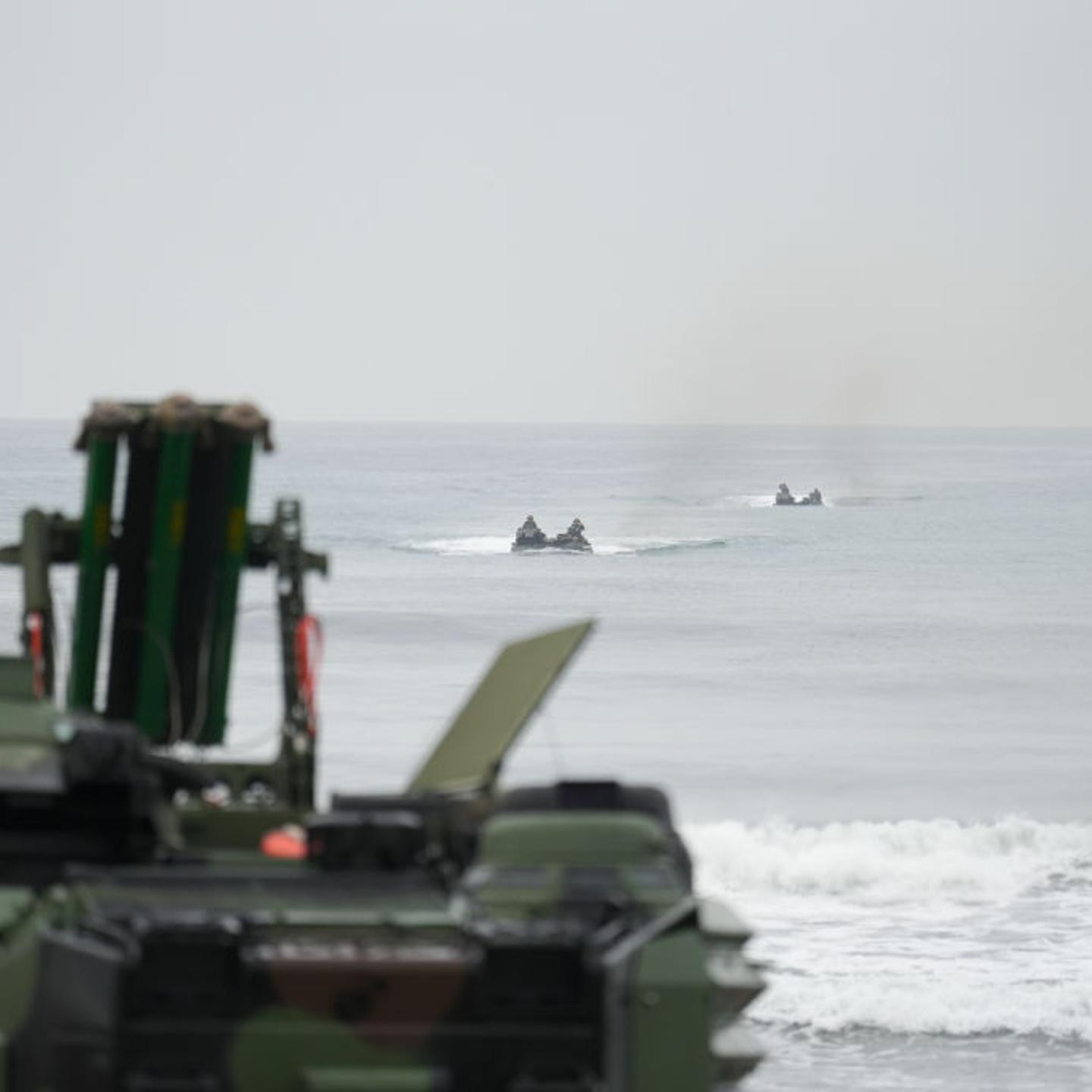 Taiwan Military Personnel on Drill