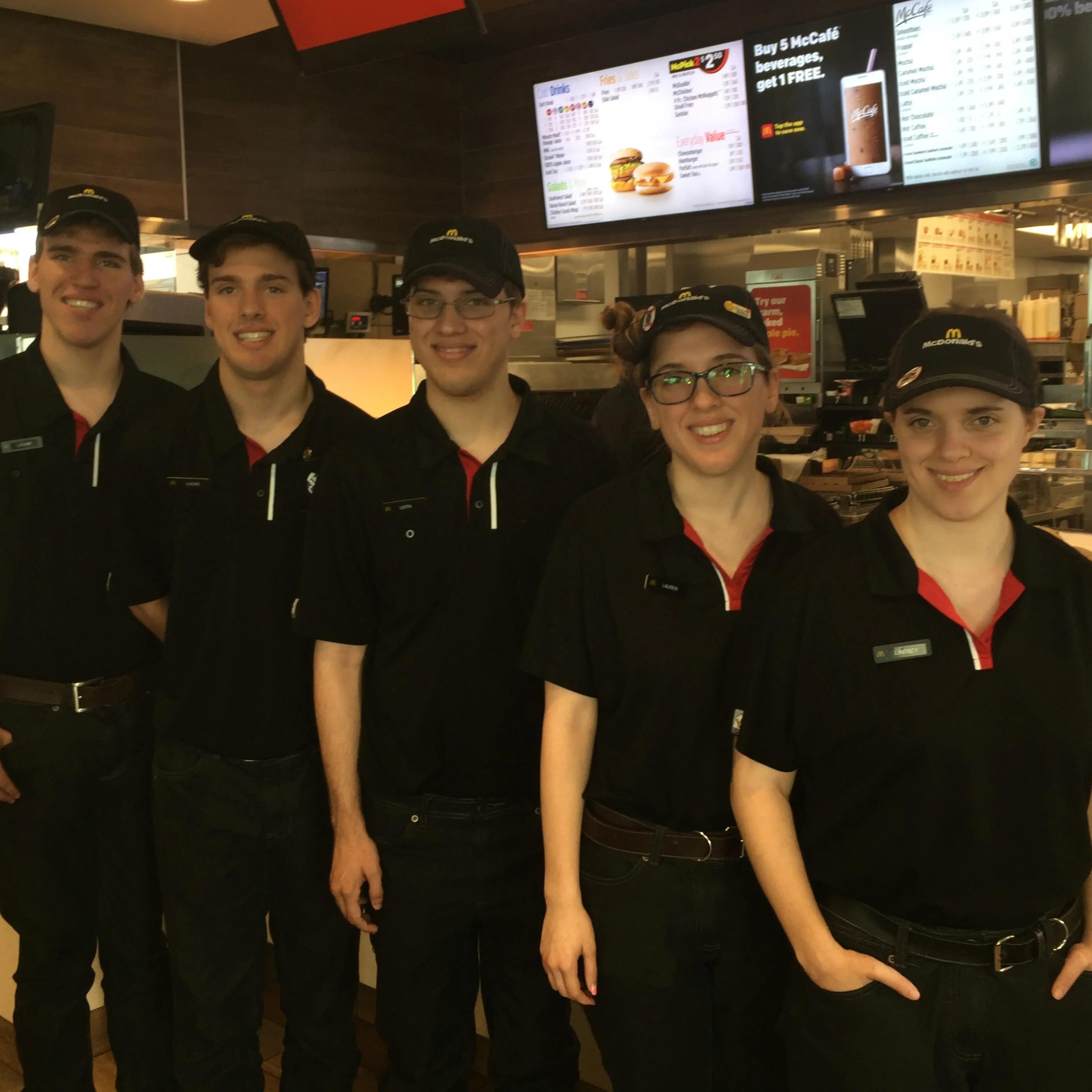 From left: Logan, Lucas, Leith, Lauren and Lindsey Curtis.