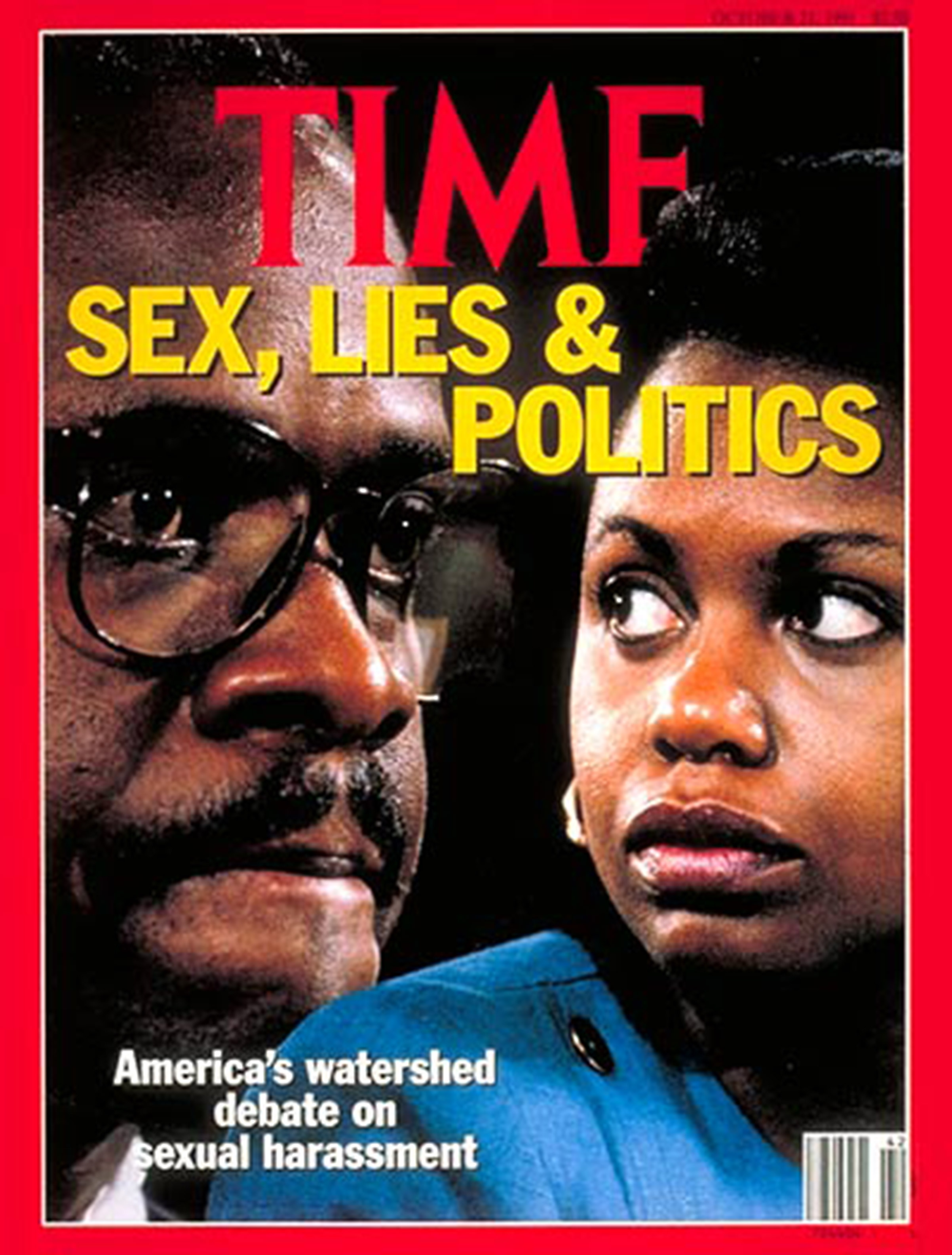 Supreme Court nominee Clarence Thomas and law professor Anita Hill on the Oct. 21, 1991, cover of TIME.