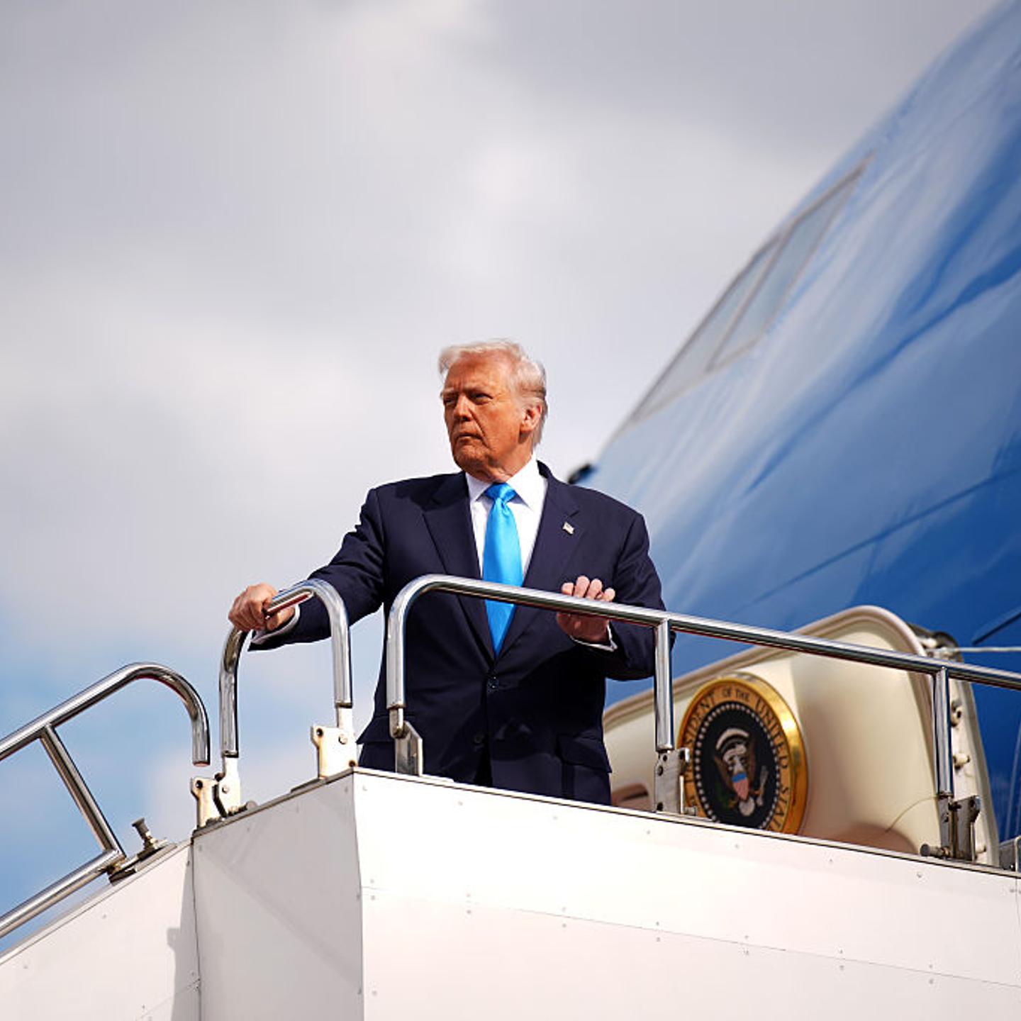President Trump Departs Japan For Korea During Asia Trip