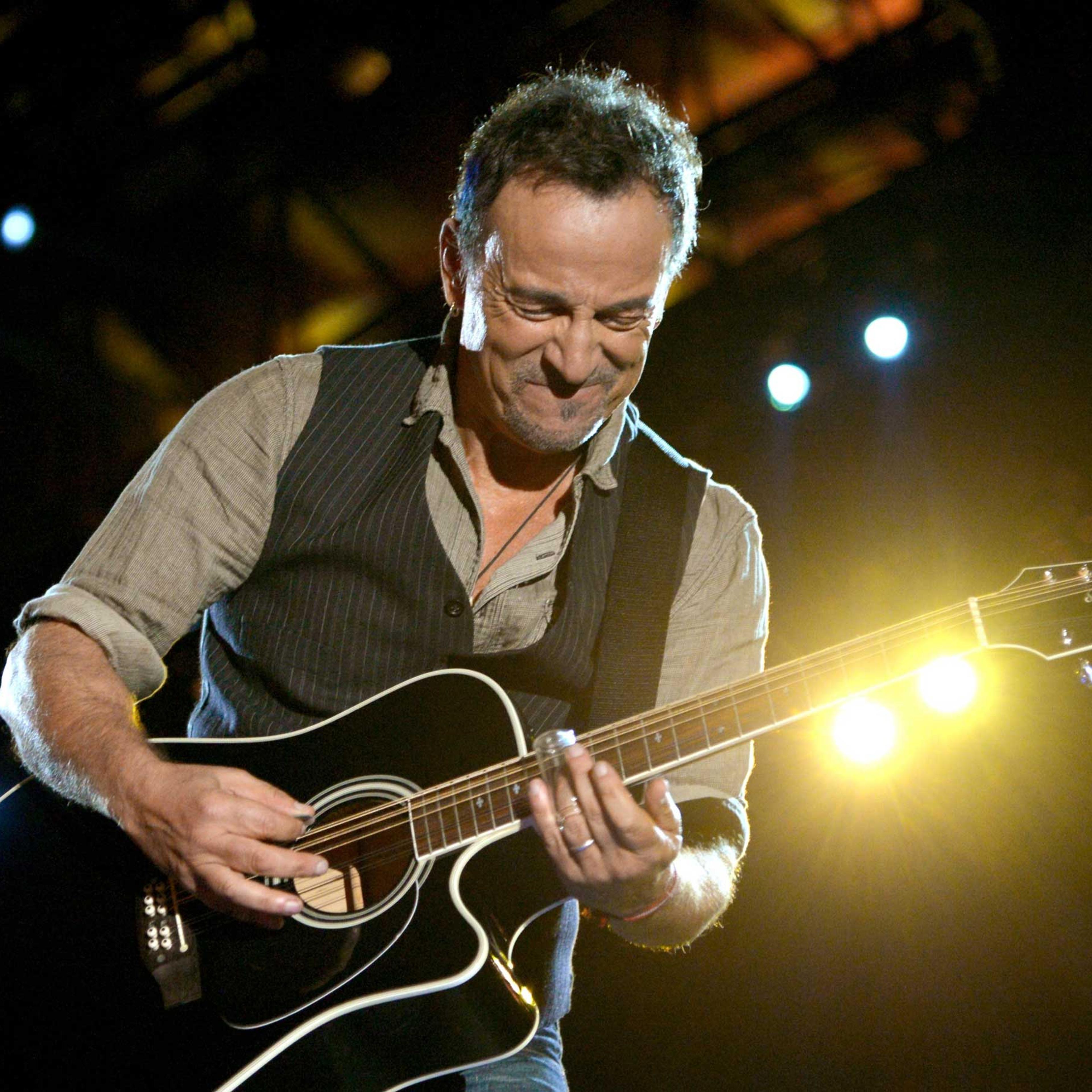 Bruce Springsteen performs onstage during "The Concert For Valor" at The National Mall on Nov. 11, 2014 in Washington, DC.