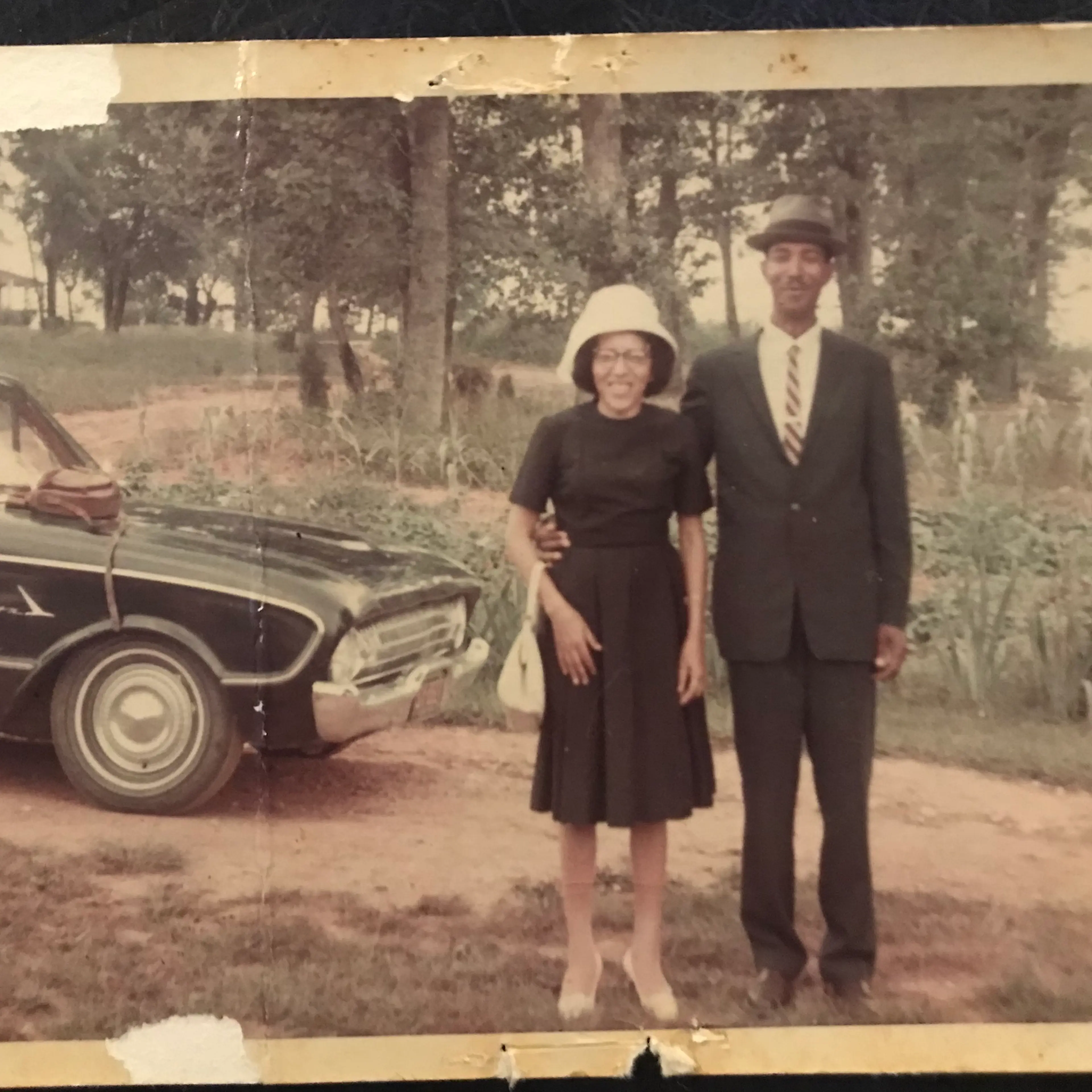 Descendants Calvin Adams, Sr. and Ruth Adams at their home farm in Pittsylvania Co., Va.