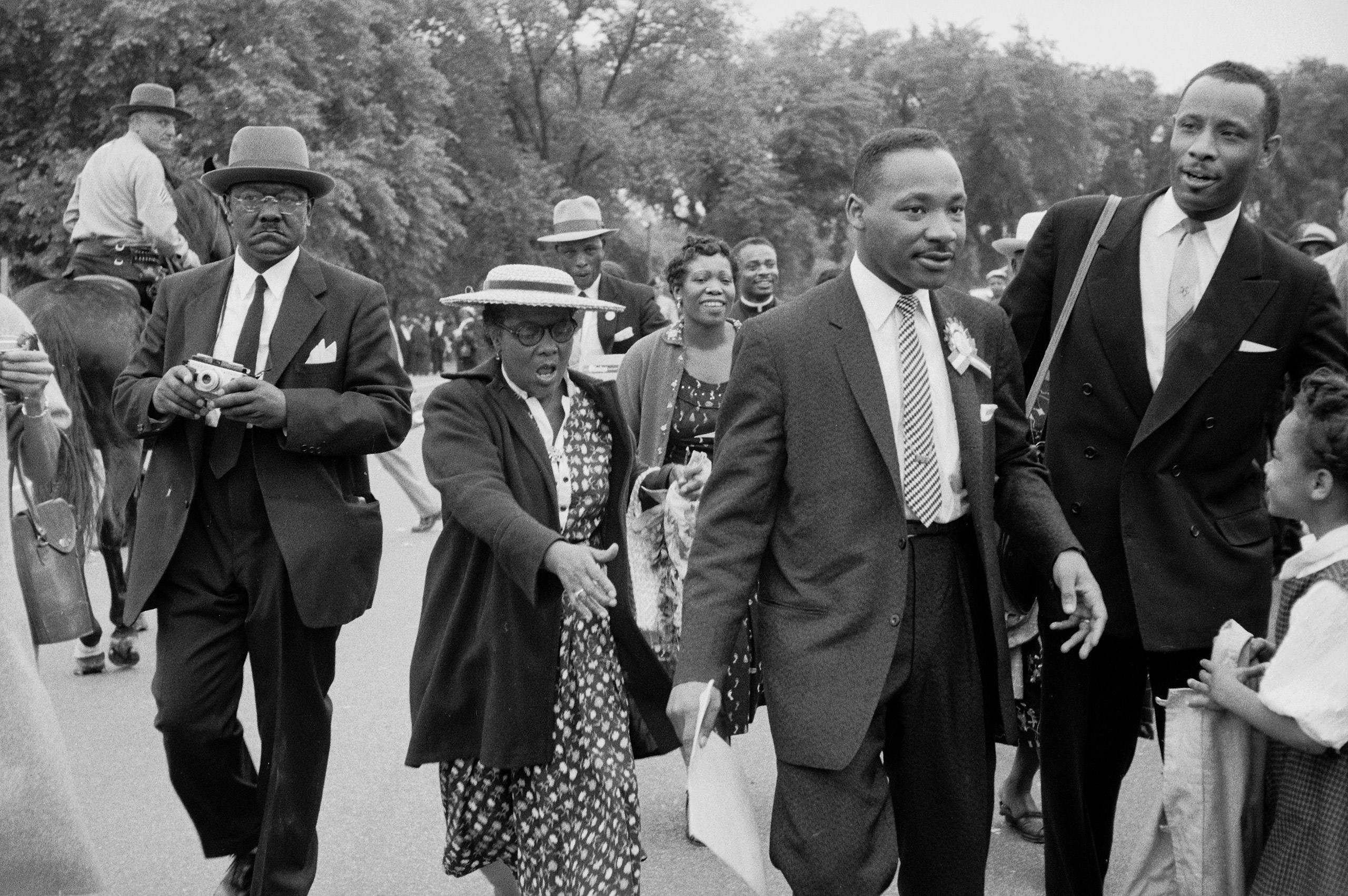 Faces from MLK's Prayer Pilgrimage for Freedom in Washington D.C., 1957.