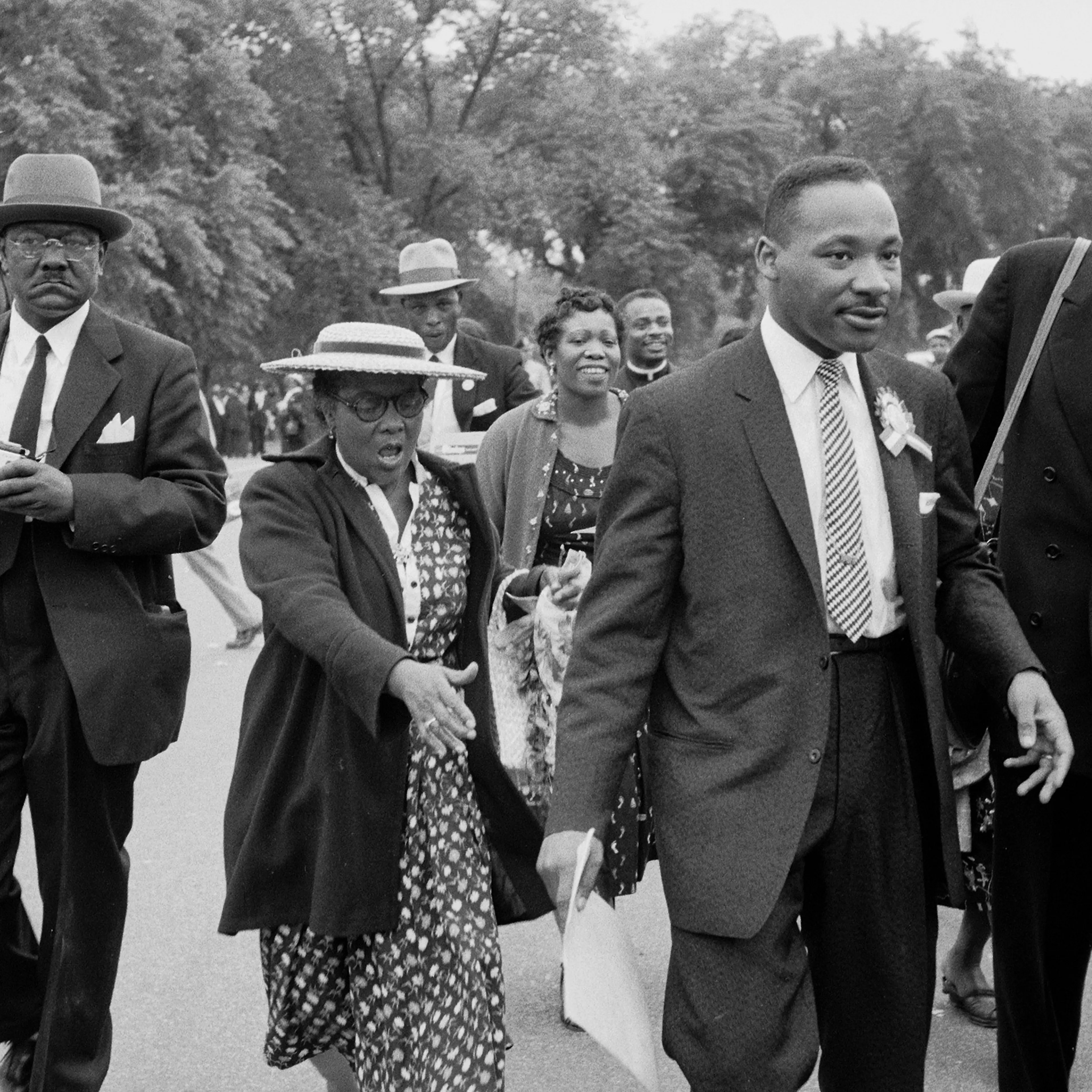 Faces from MLK's Prayer Pilgrimage for Freedom in Washington D.C., 1957.