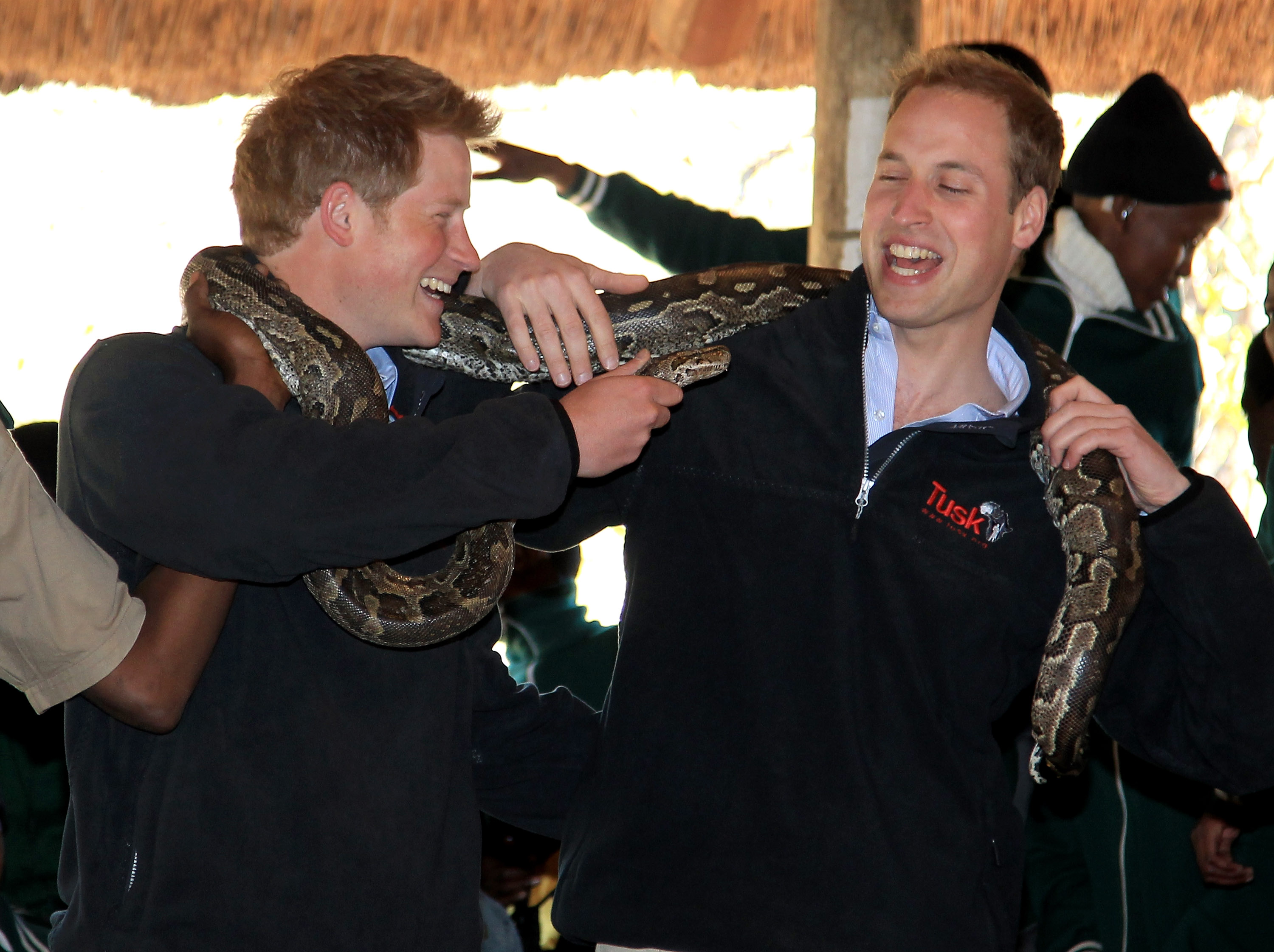 Prince William and Harry Visit Botswana - Day 2