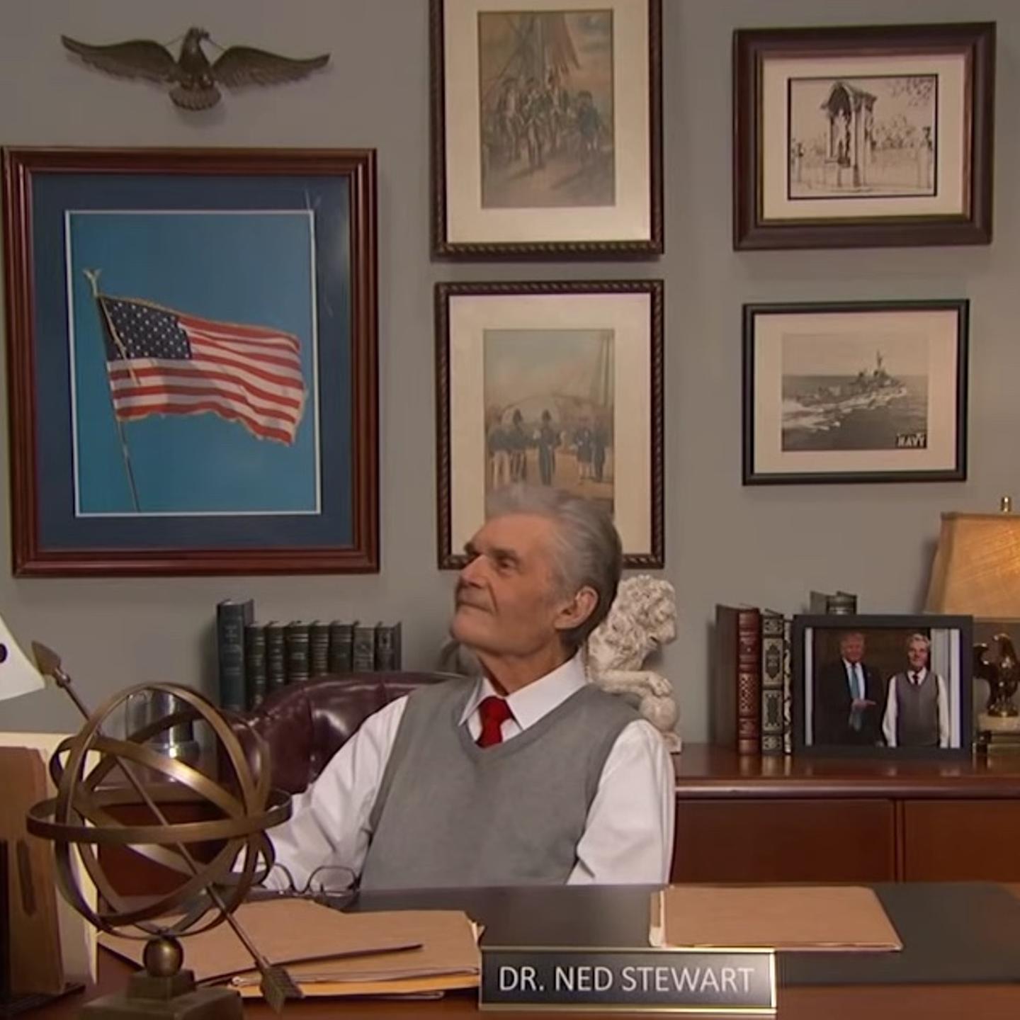 Kimmel and Colbert make fun of Trump's school records.