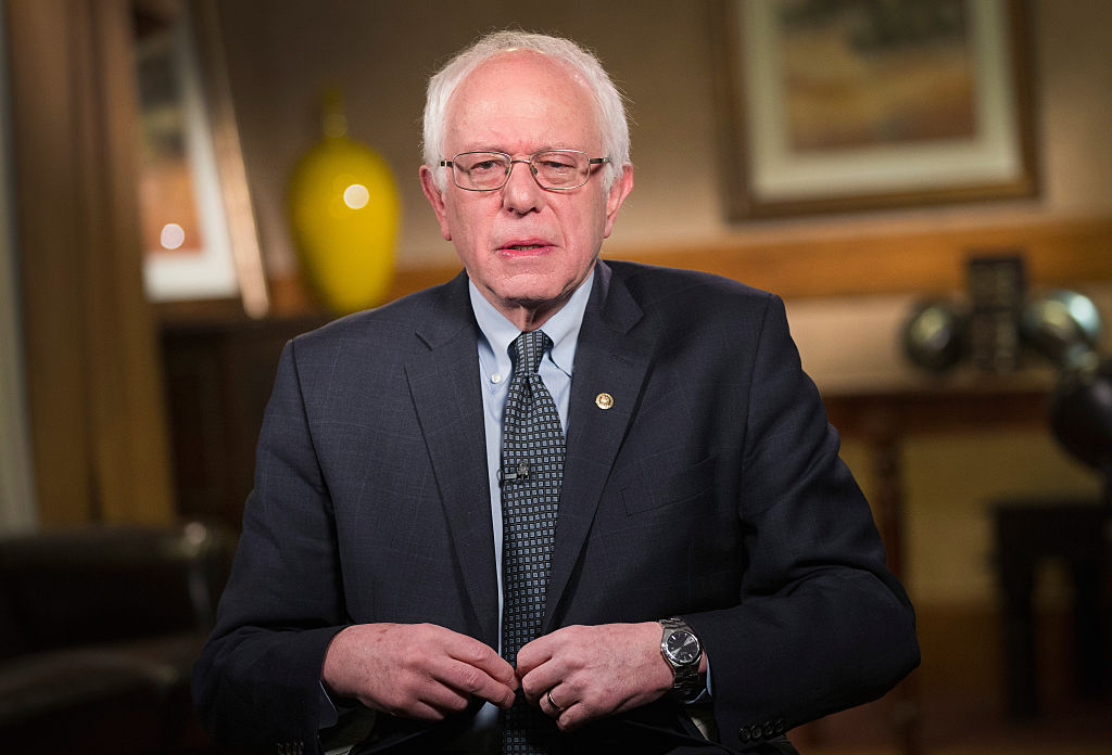 Bernie Sanders is pictured here on Jan. 24 in Dubuque, Iowa.