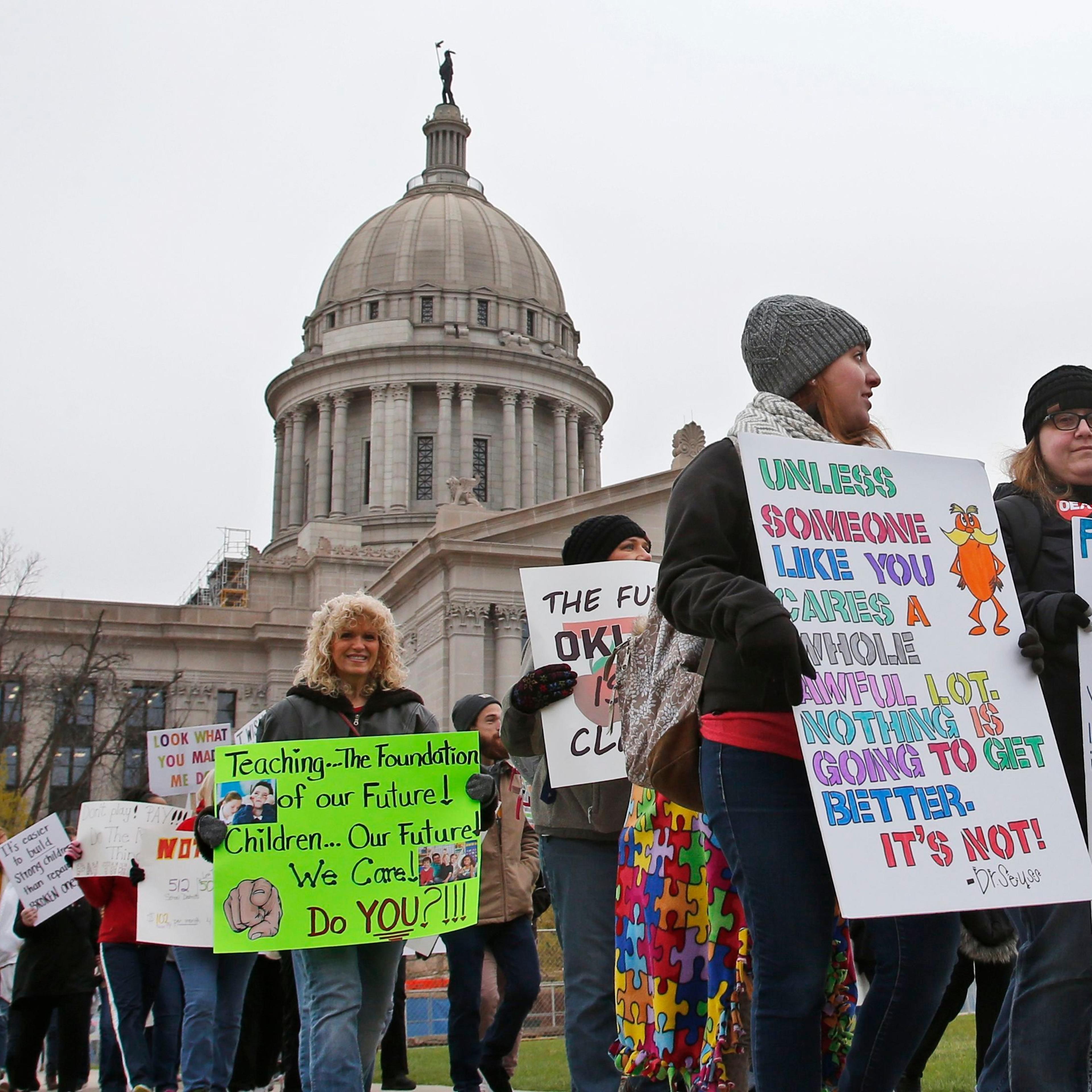 Teacher Walkout Oklahoma, Oklahoma City, USA - 02 Apr 2018
