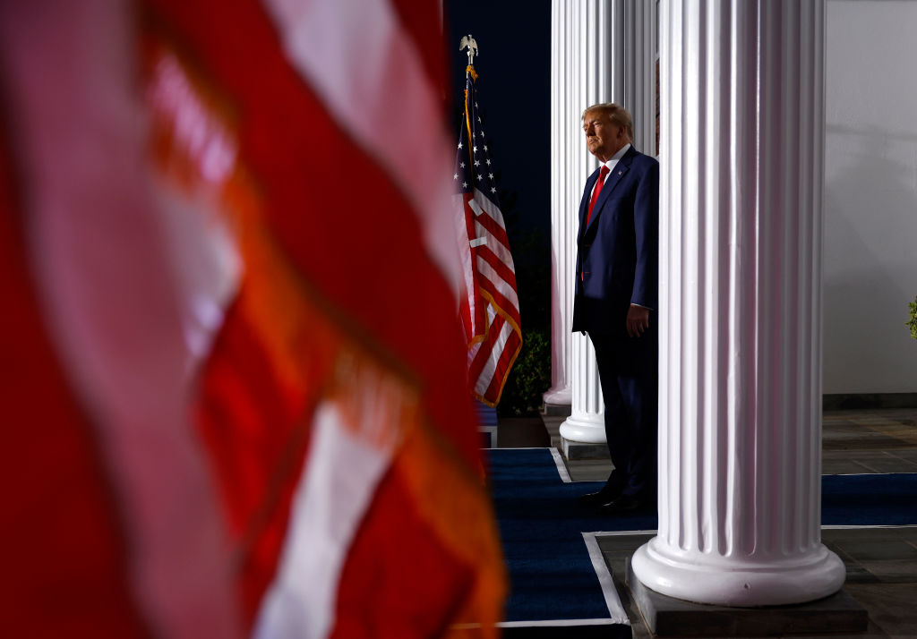 Former President Trump Speaks At His Bedminster Golf Club After Being Arraigned On Federal Charges