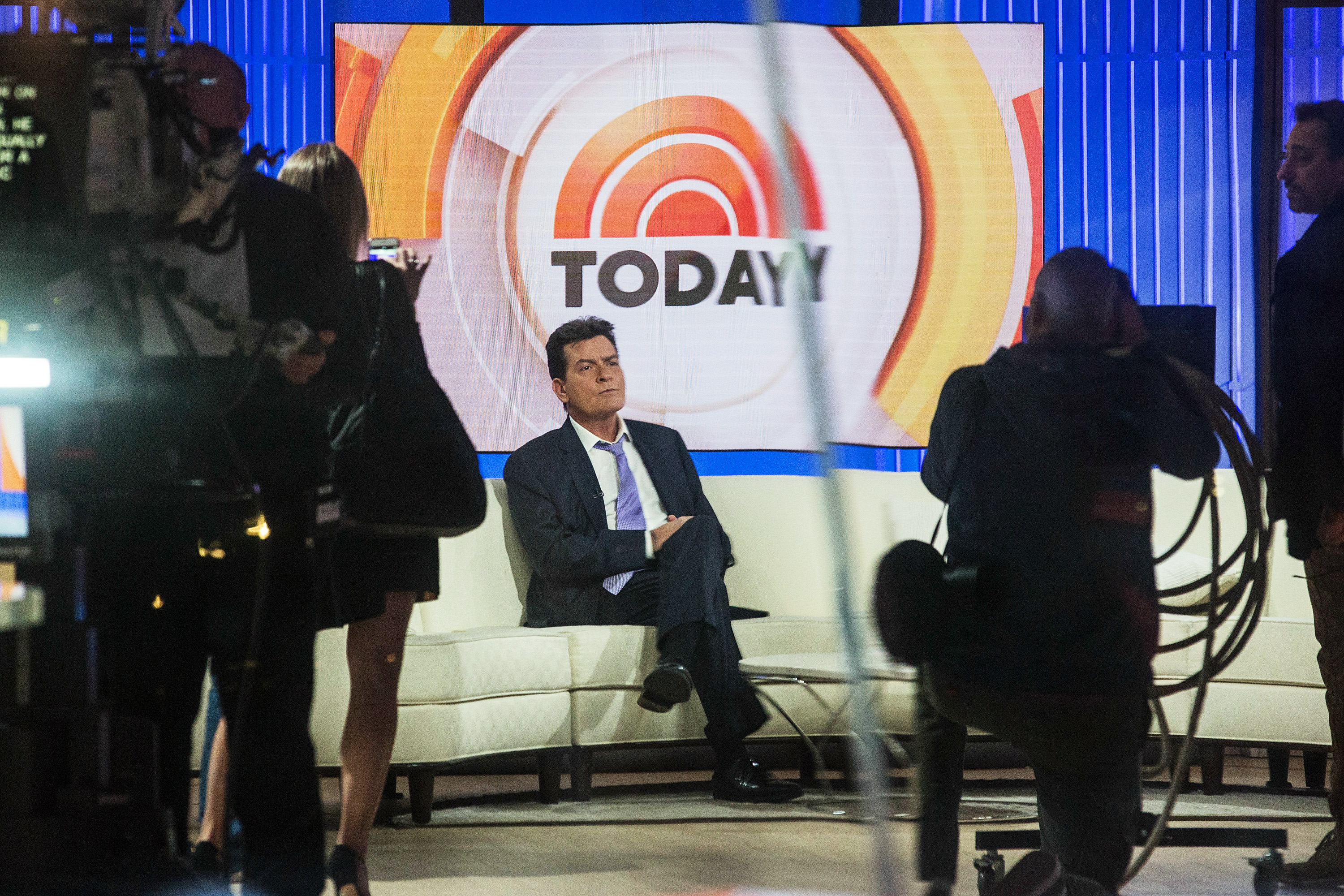 Actor Charlie Sheen revealed on NBC's Today Show that he is HIV positive on Nov. 17, 2015 in New York.