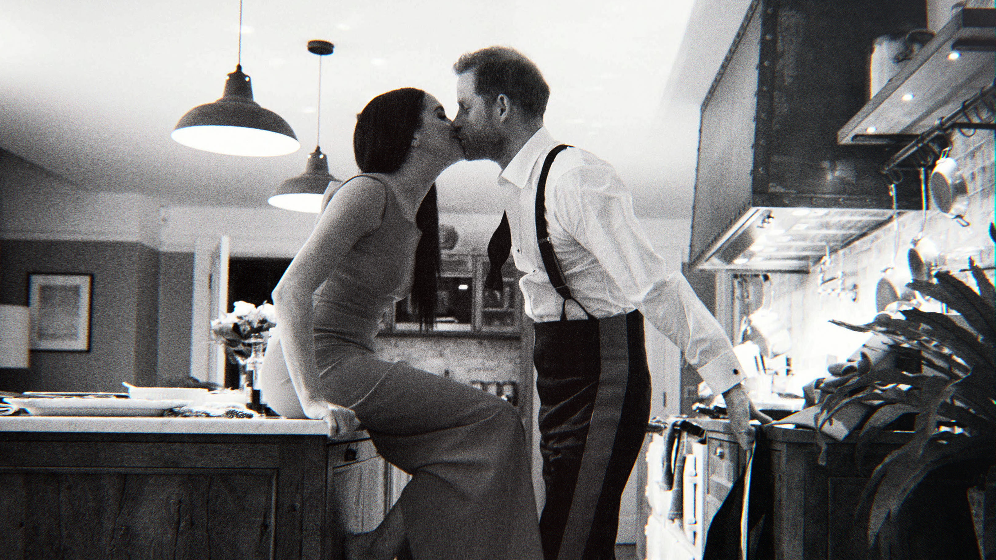 A scene from the Netflix docu-series <i>Harry & Meghan</i>