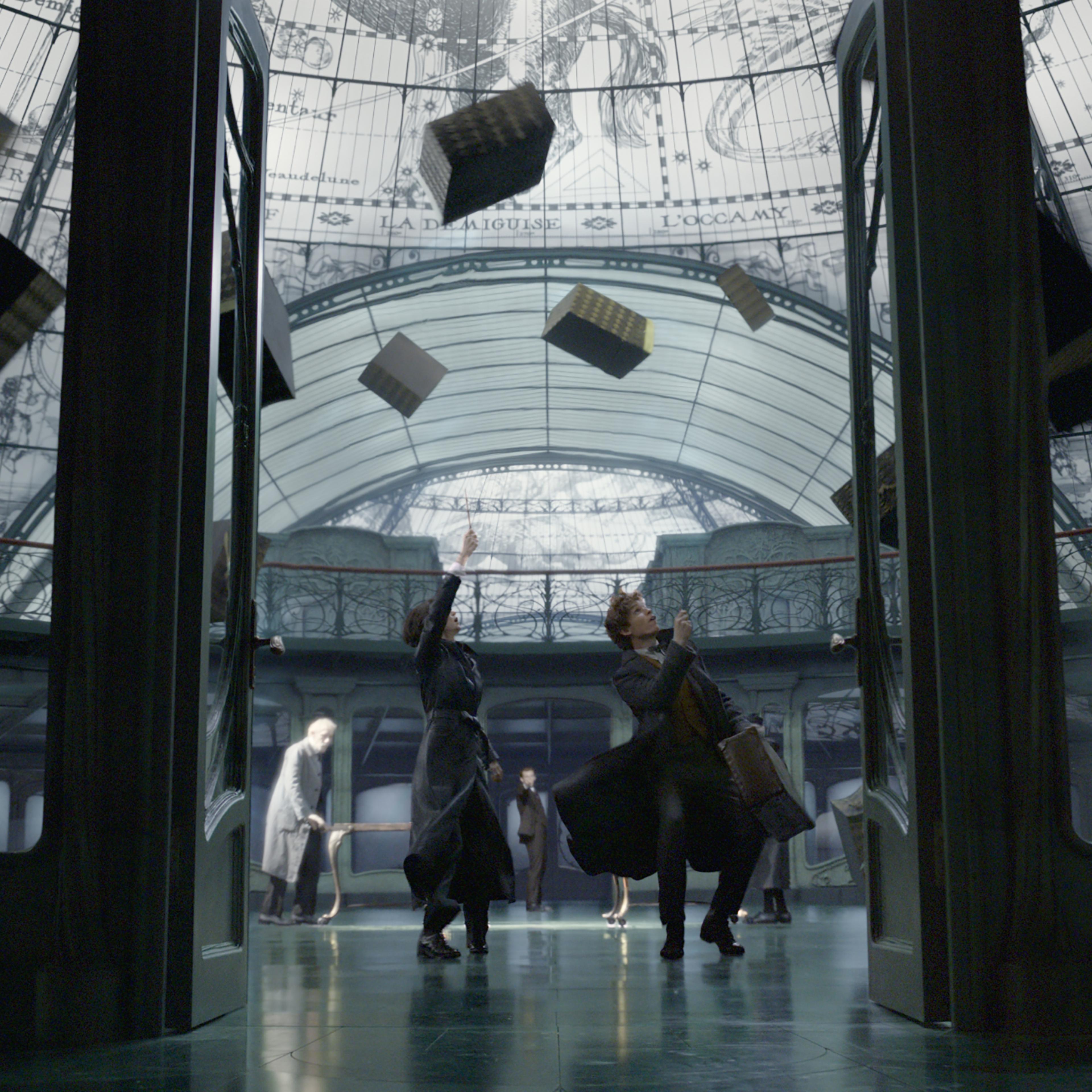 Up to their old tricks: Tina (Katherine Waterston) and Newt (Eddie Redmayne) in The Crimes of Grindelwald