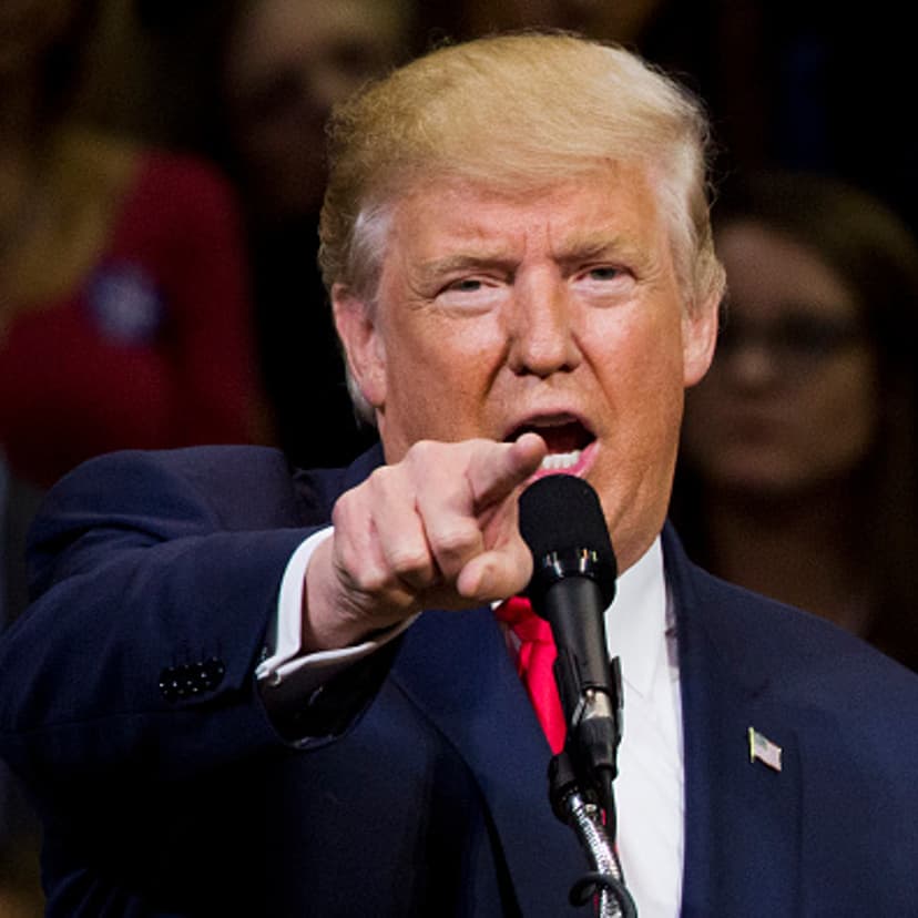 Republican presidential nominee Donald Trump speaks during a rally at Mohegan Sun Arena in Wilkes-Barre, Pennsylvania on October 10, 2016.