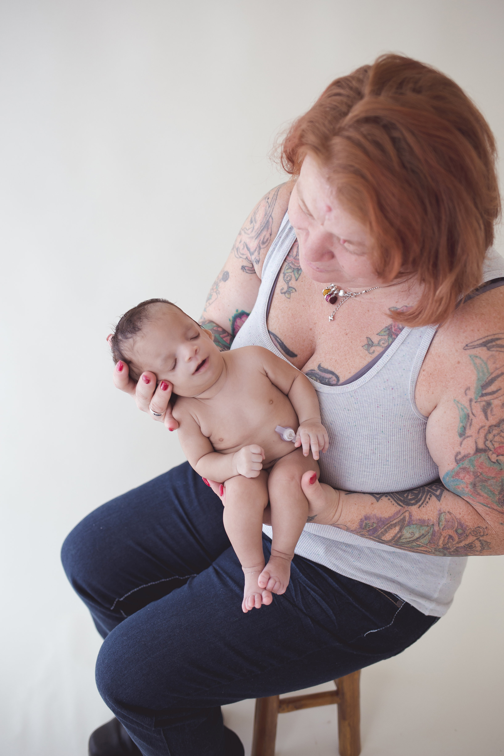 Christina Fisher holding her baby Abigail Lynn