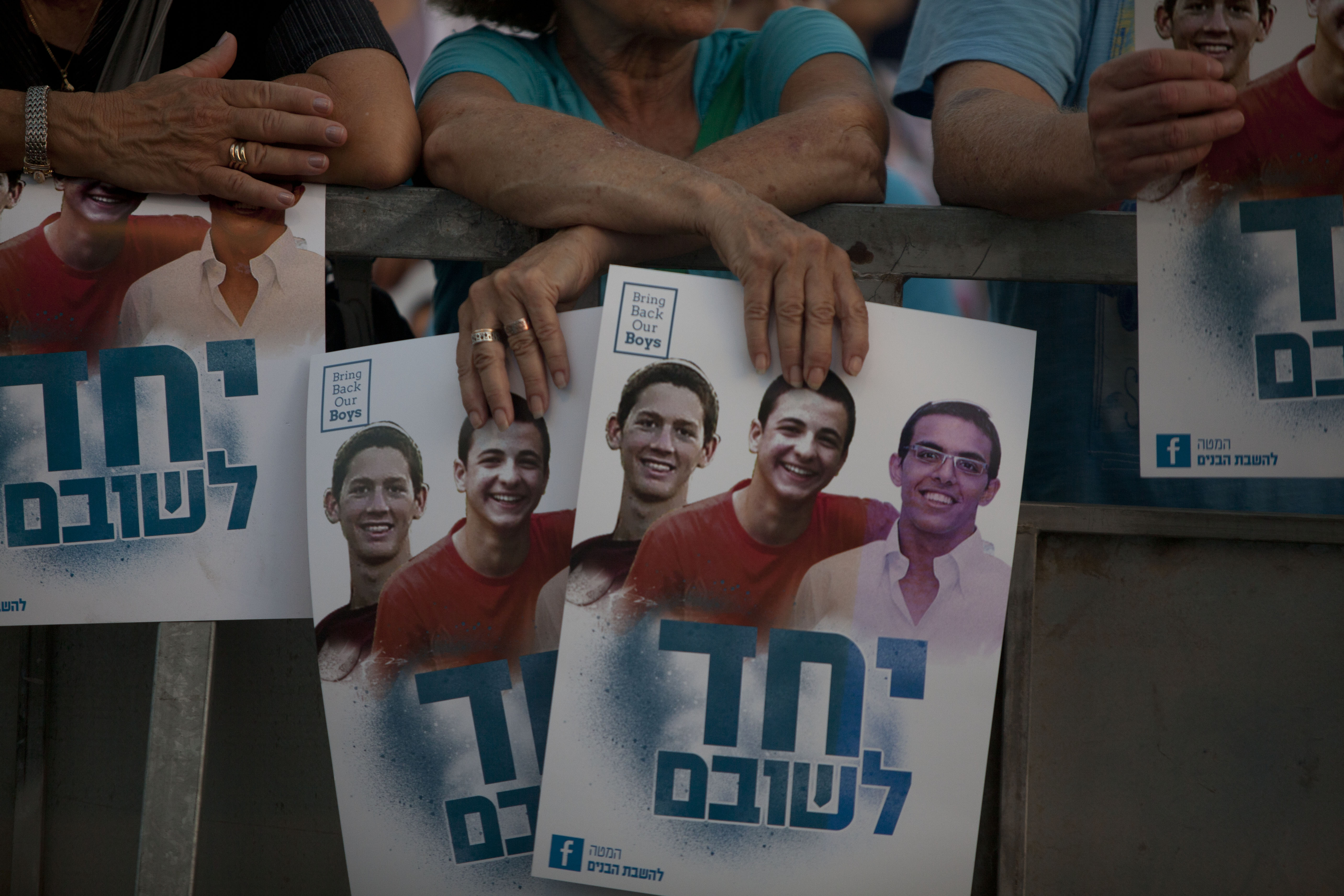 Rally Held In Tel Aviv For Missing Israeli Teenagers