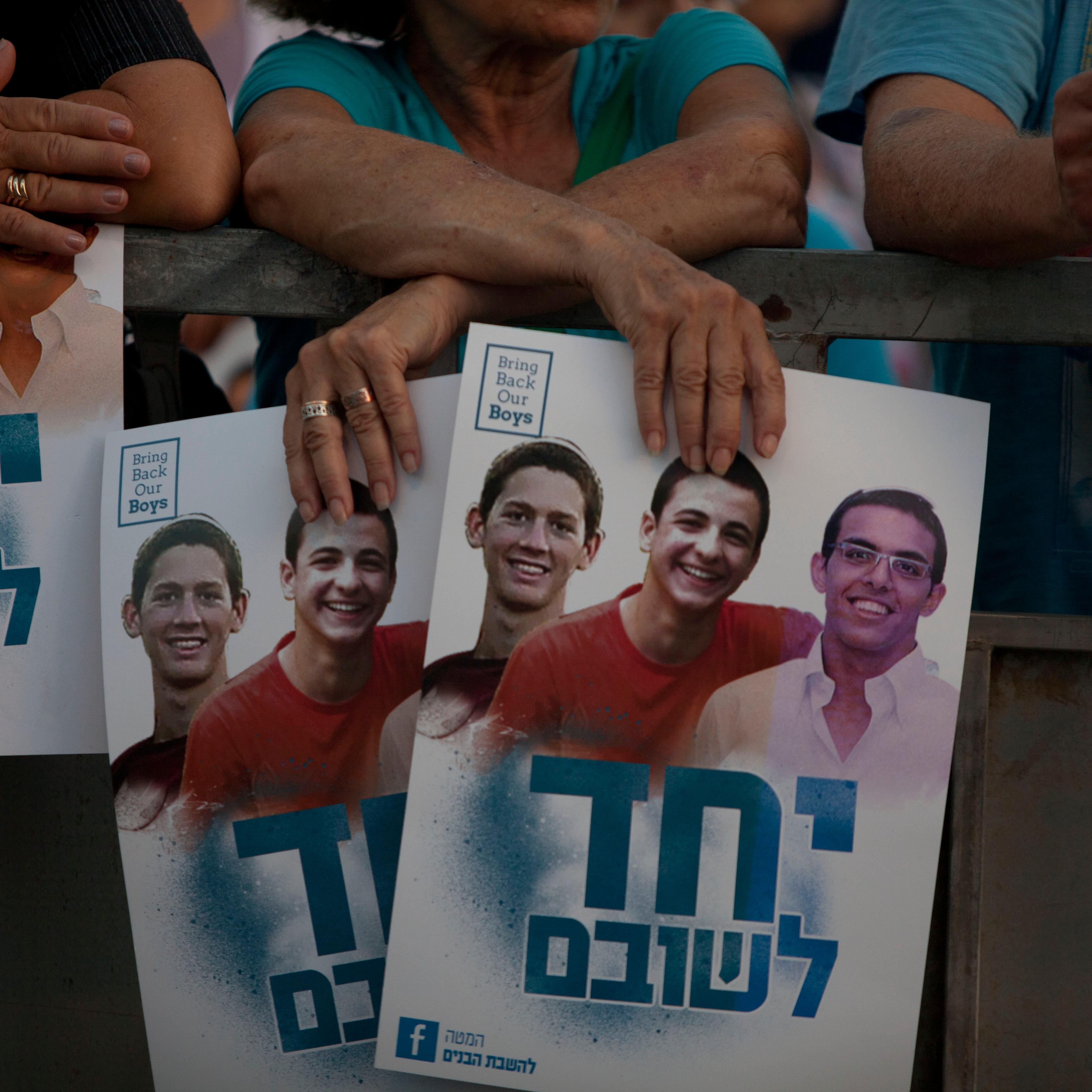 Rally Held In Tel Aviv For Missing Israeli Teenagers