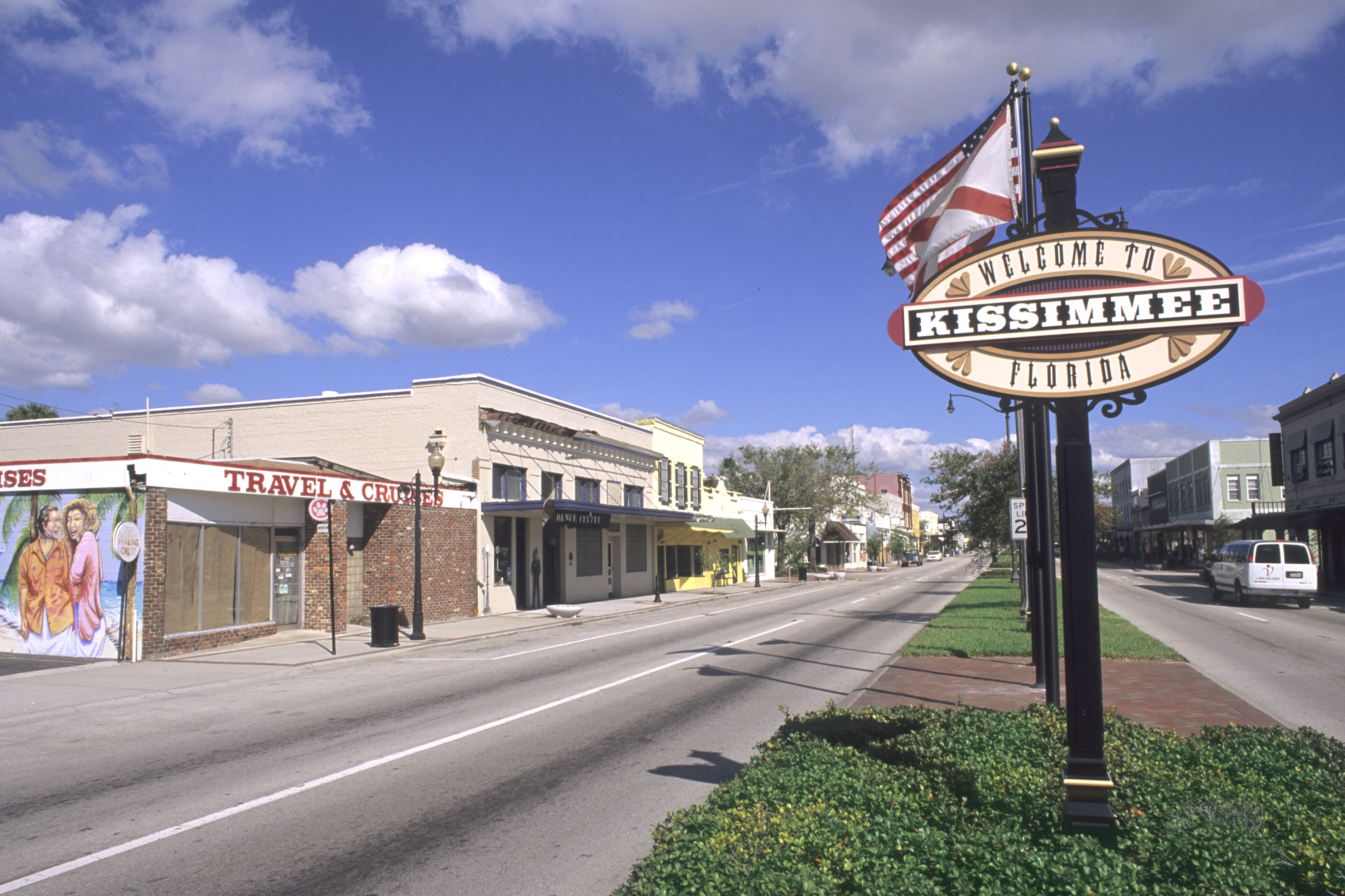 Florida, Kissimmee, Welcome Sign.