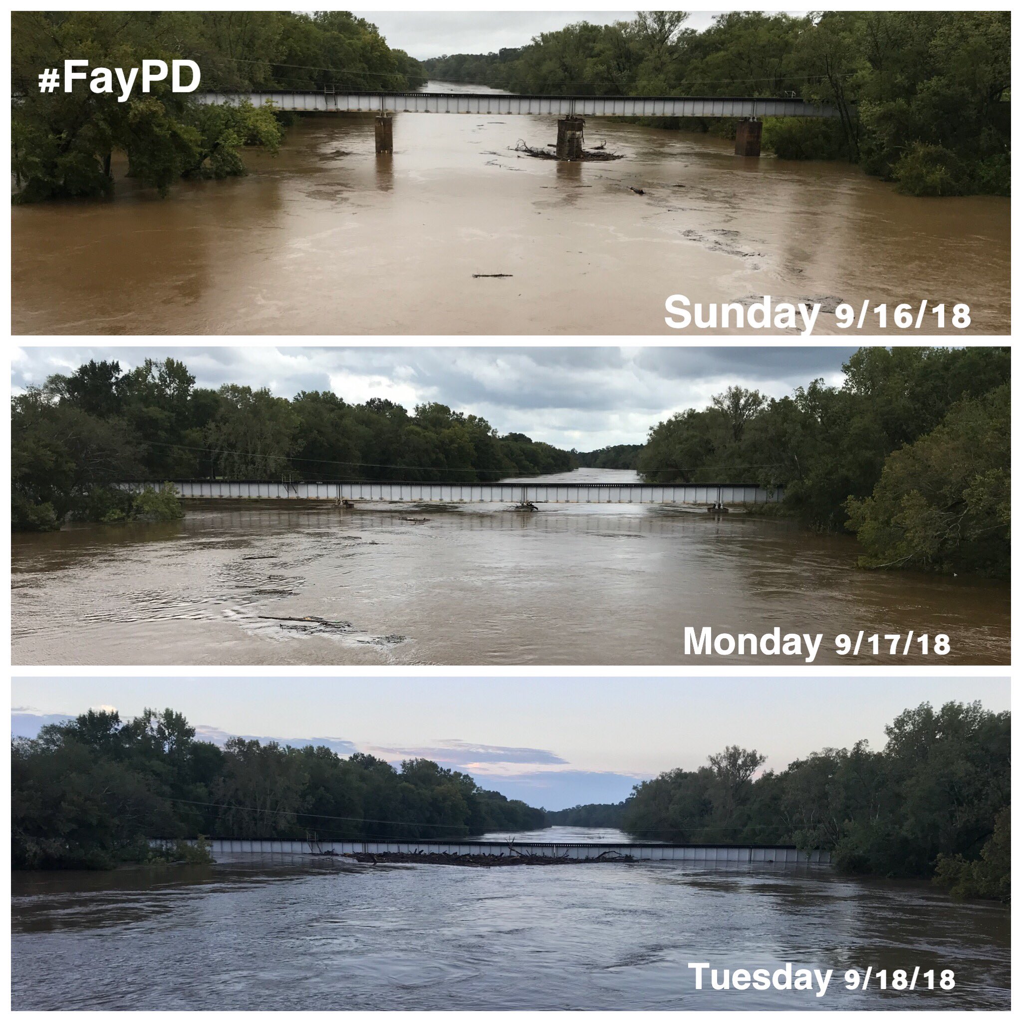 Cape Fear River in Fayetteville, N.C. 