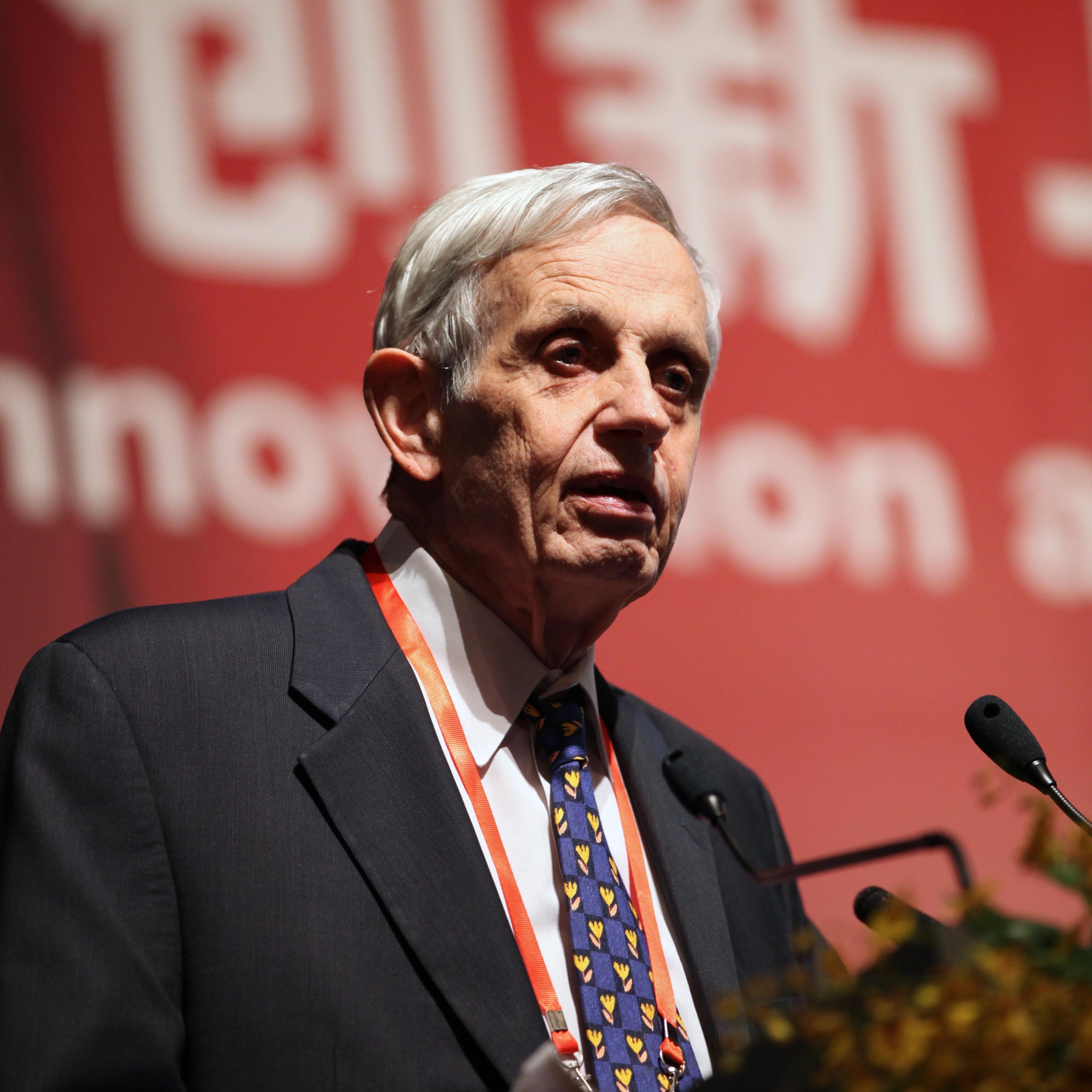 A beautiful life: John Nash at a Nobel laureates' forum in Beijing in 2011
