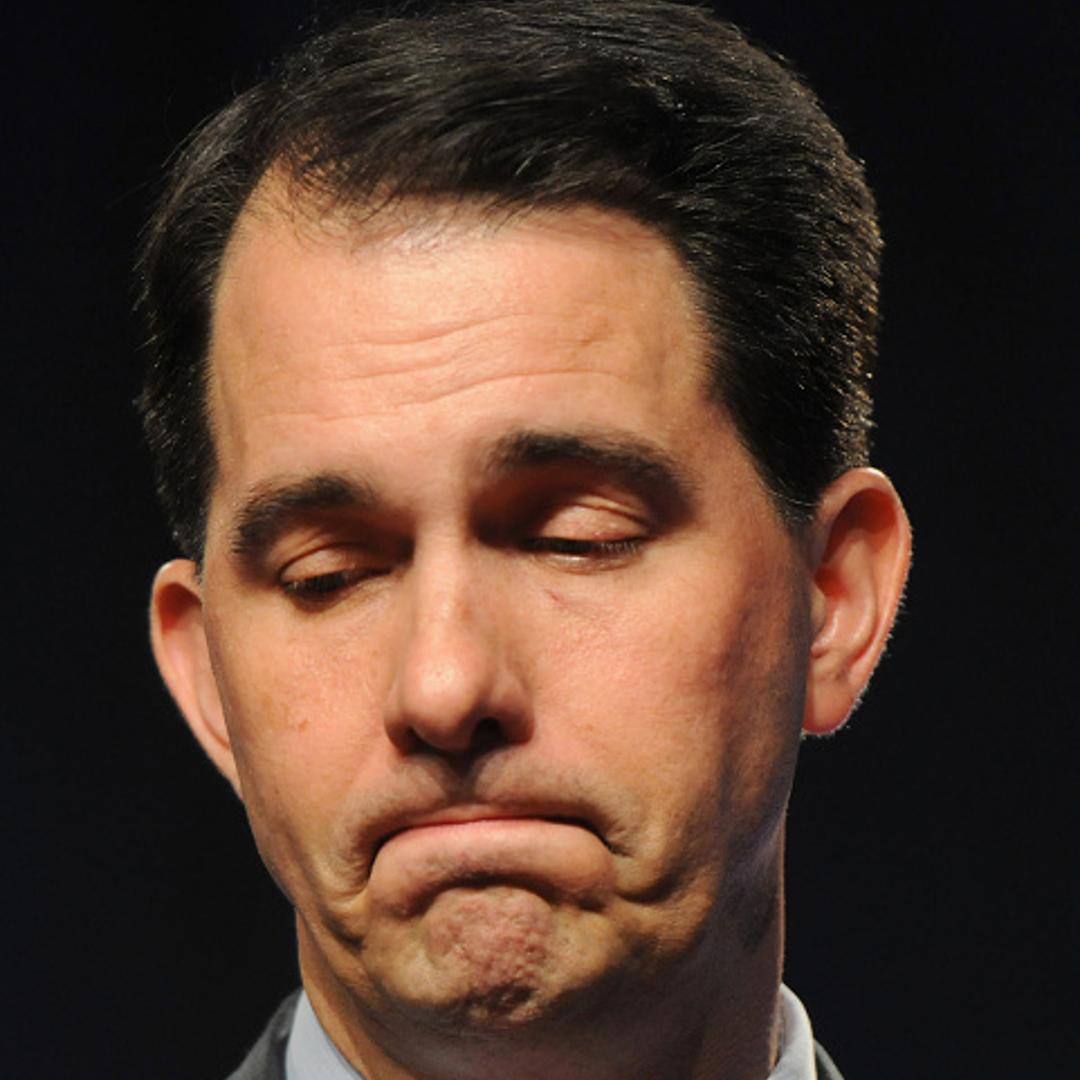 Republican Presidential hopeful and Wisconsin Gov. Scott Walker speaks at the Iowa Faith & Freedom Coalition 15th Annual Family Banquet and Presidential Forum held at the Iowa State fairgrounds on September 19, 2015 in Des Moines, Iowa.