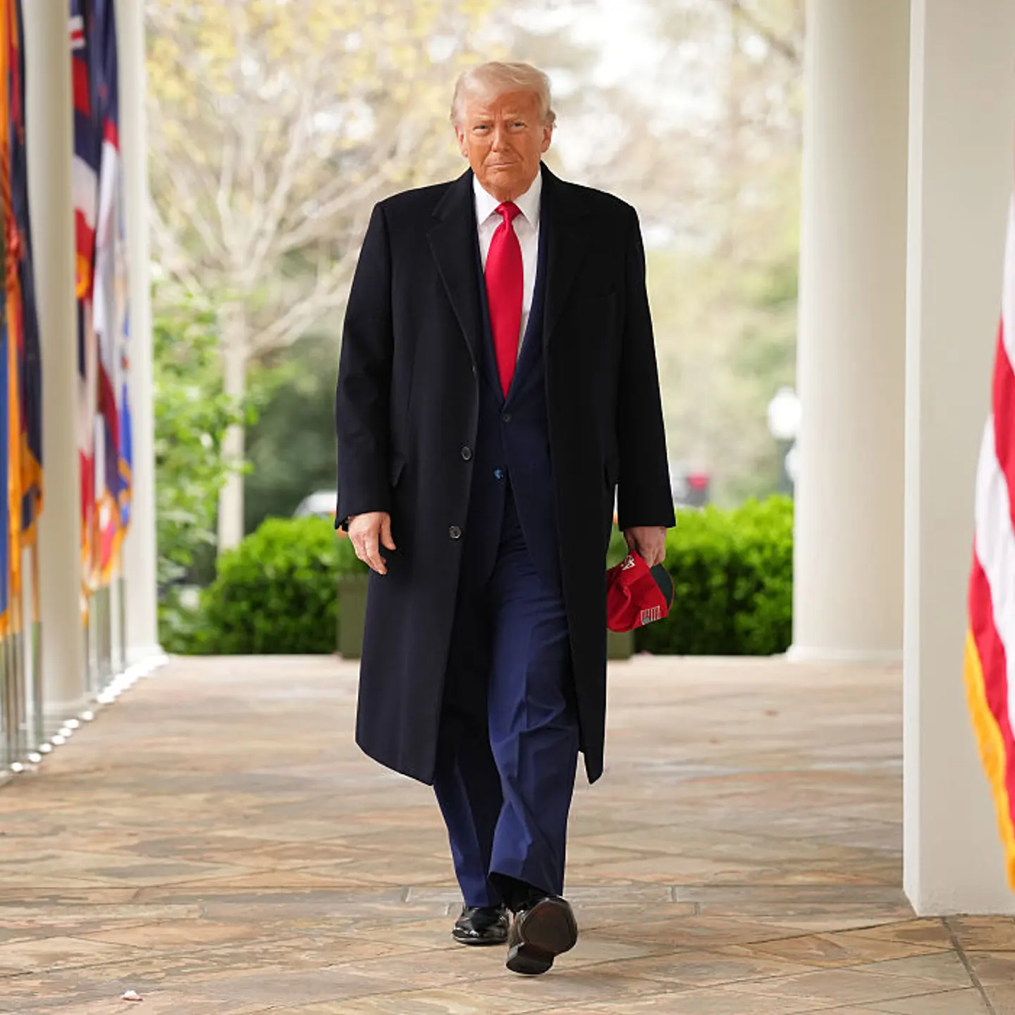 President Trump Holds "Make America Wealthy Again Event" In White House Rose Garden