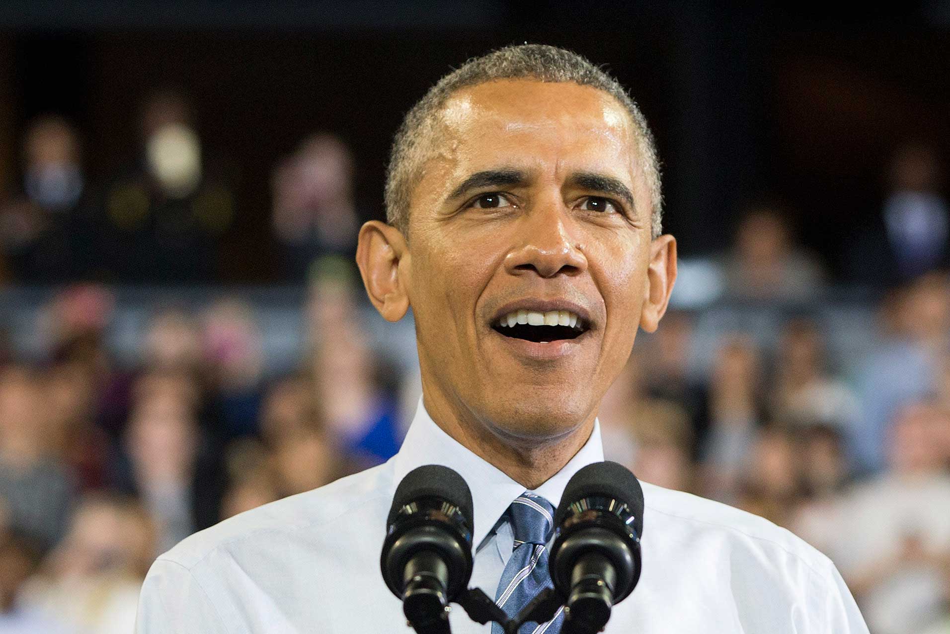 President Barack Obama speaks at Georgia Tech in Atlanta on March 10, 2015