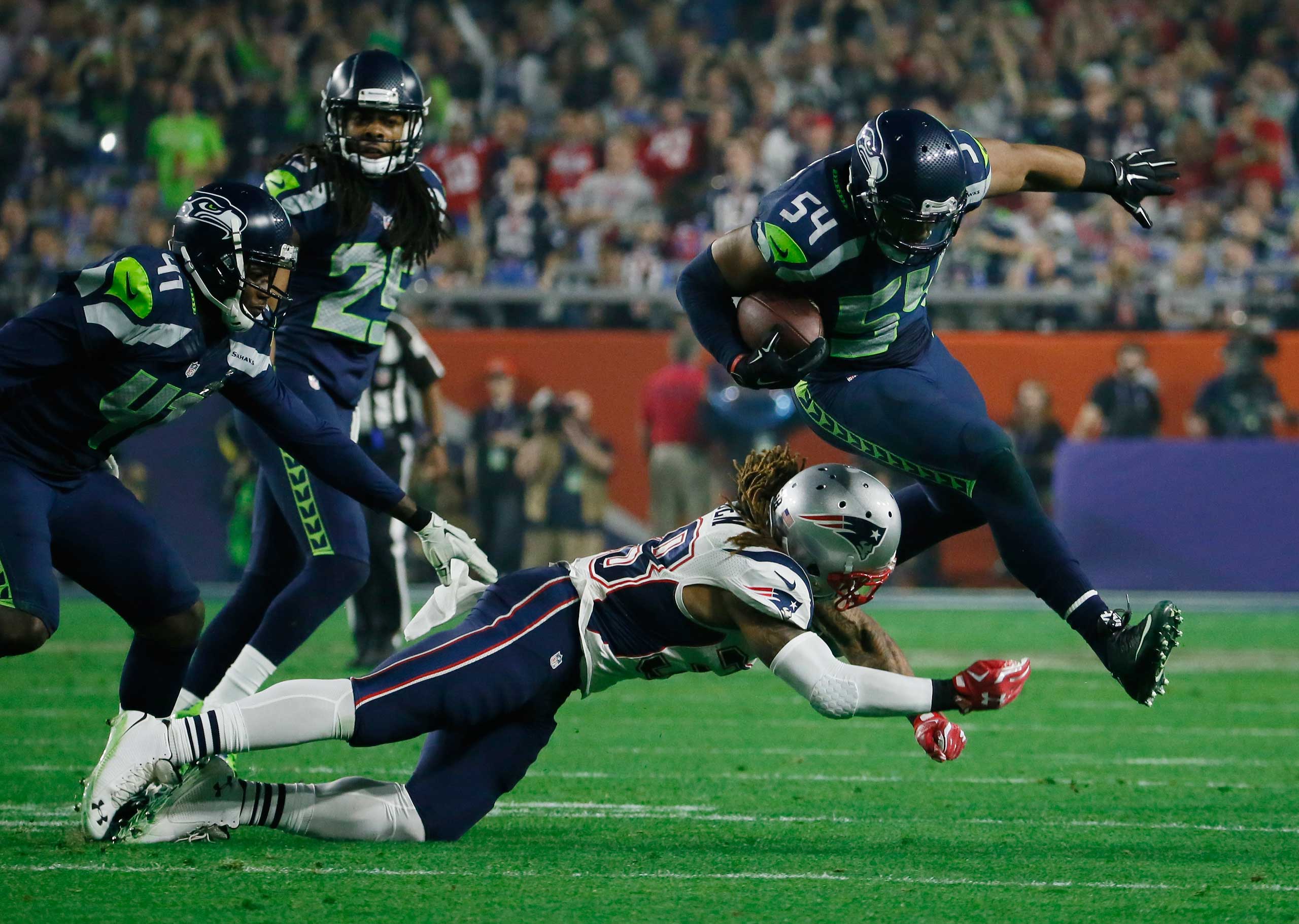 Brandon Bolden, Bobby Wagner
