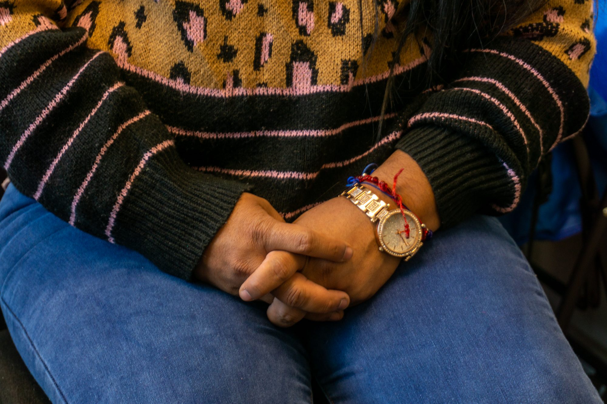 Ana sits in Servicios de la Raza's office in Colorado Springs, CO on Oct. 15, 2020.