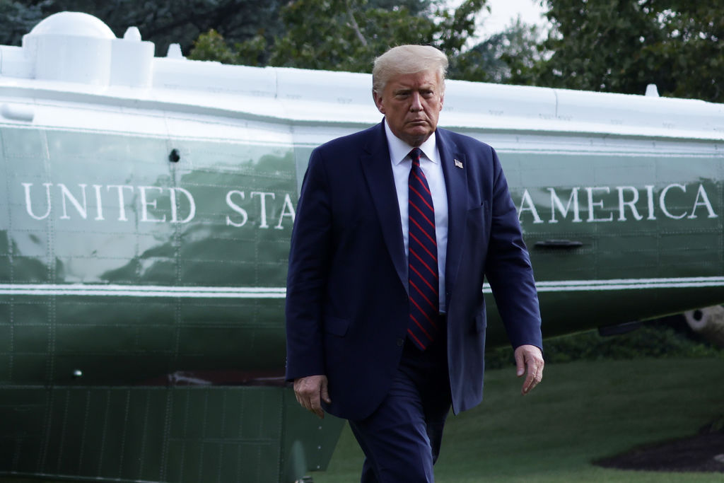 President Trump Returns To The White House