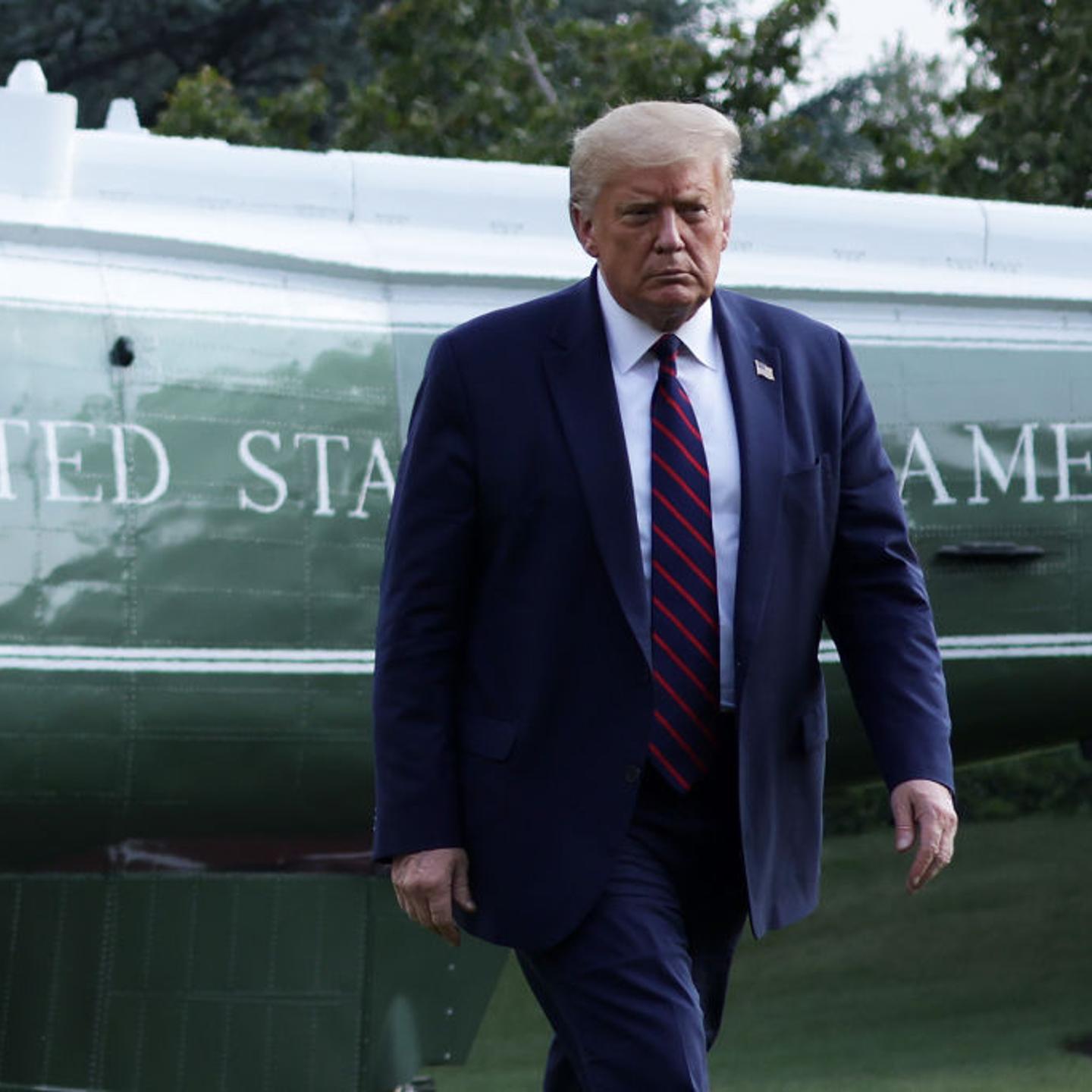 President Trump Returns To The White House