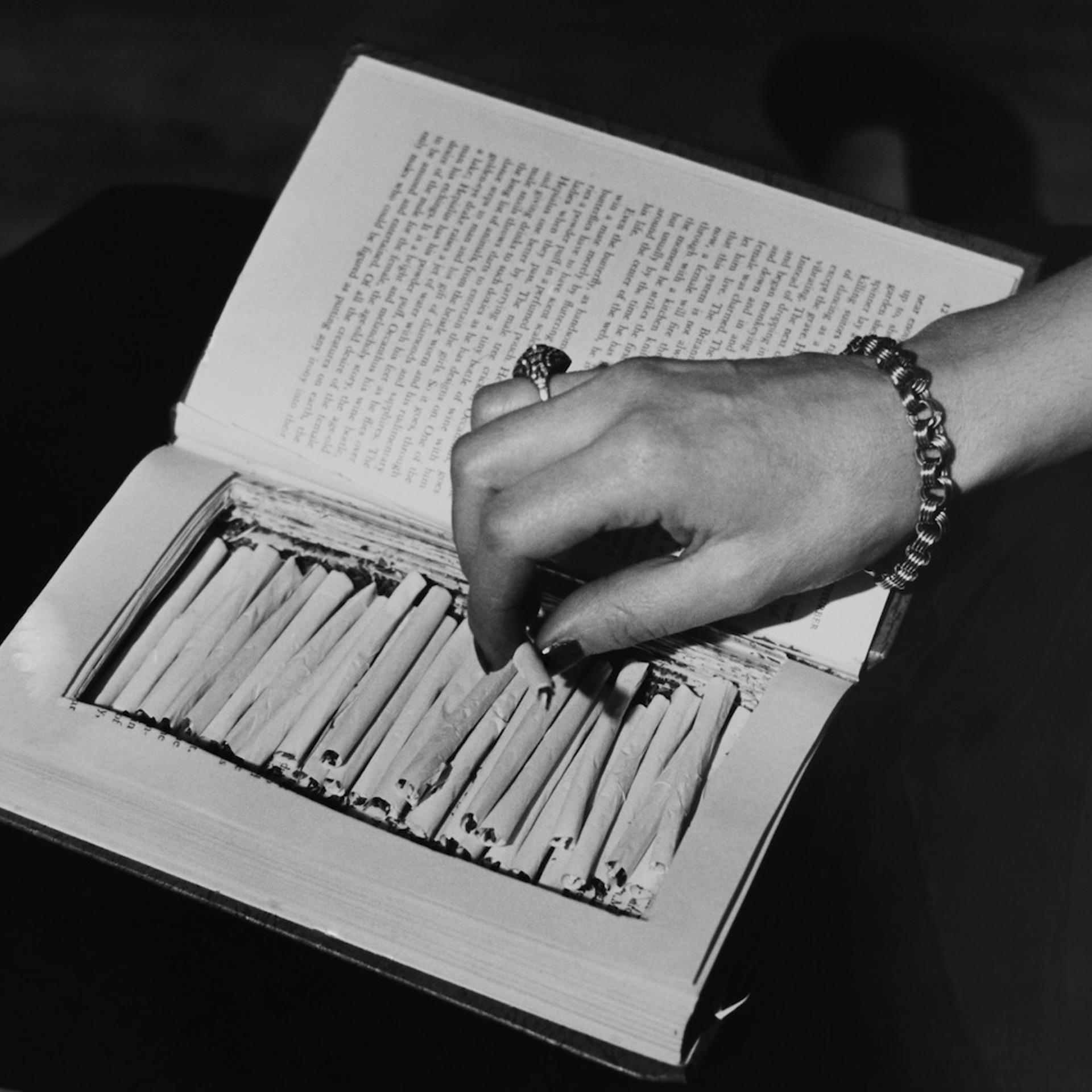 MARIJUANA REEFERS HIDDEN IN A BOOK