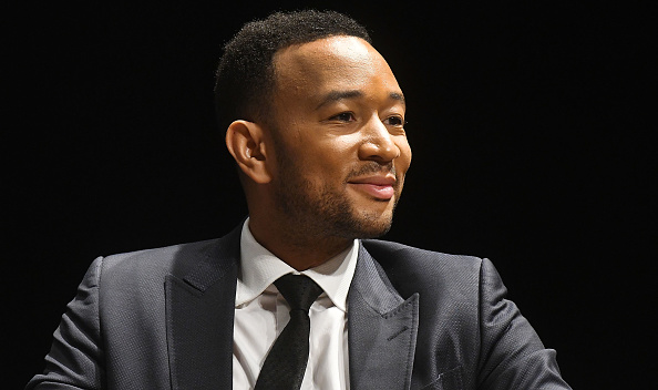 Singer John Legend speaks during the Florida Rights Restoration Coalition Get Out The Vote Kick-Off Event at Evans High School Auditorium on October 3, 2018 in Orlando, Florida.