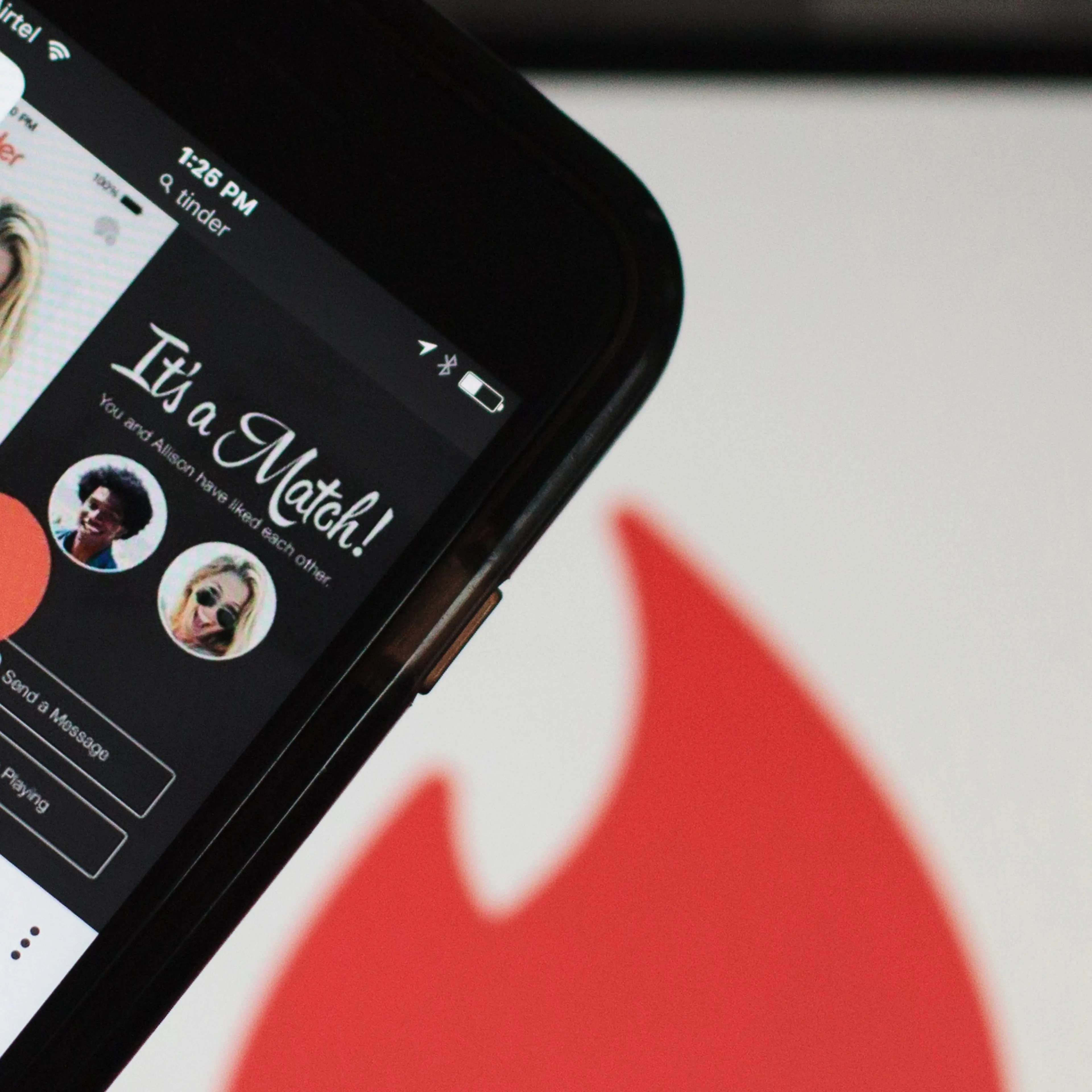 The Tinder Inc. application is displayed on a smartphone in an arranged photograph in New Delhi, India, on Friday, July 29, 2016.