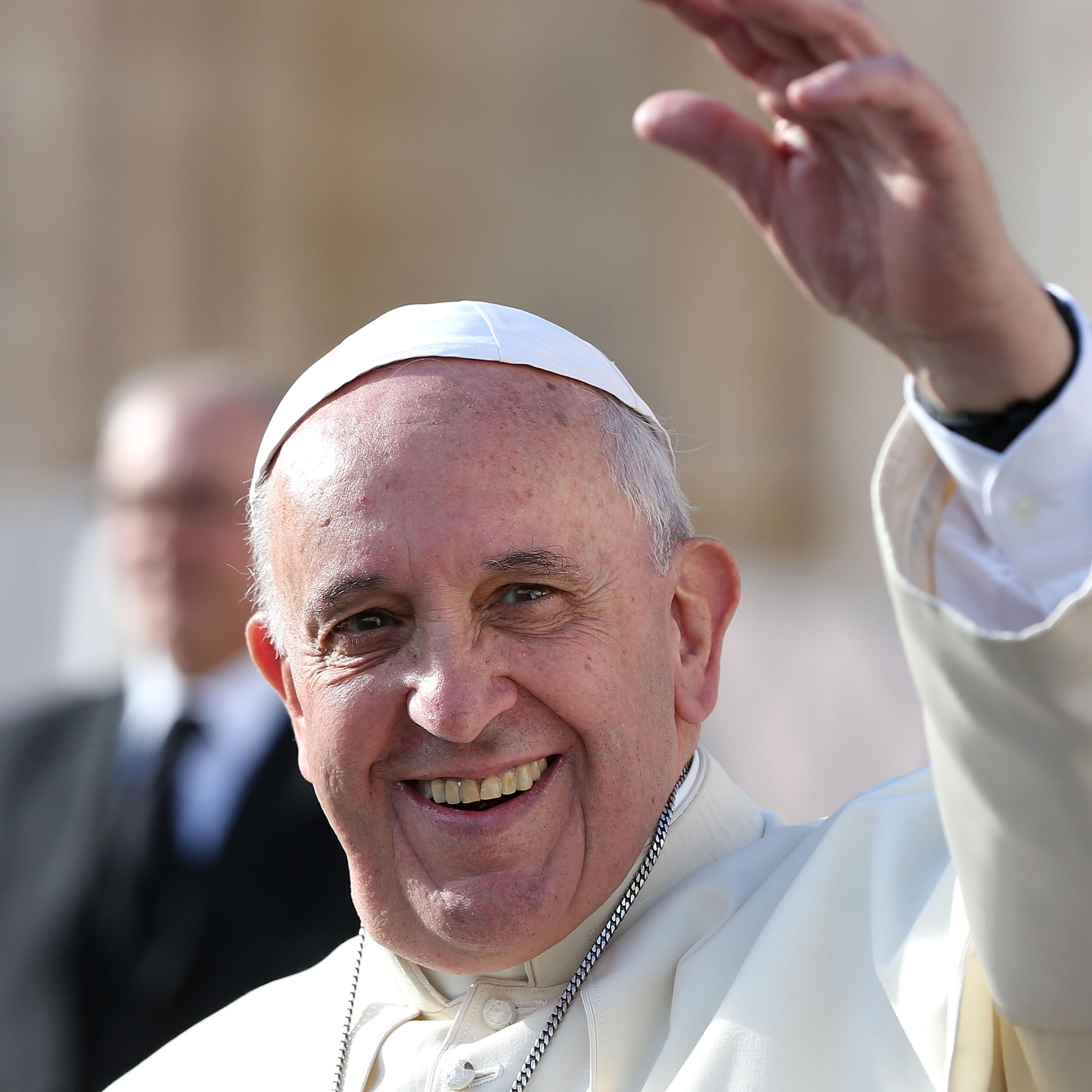 Pope Francis Attends His Weekly Audience In St Peter's Square