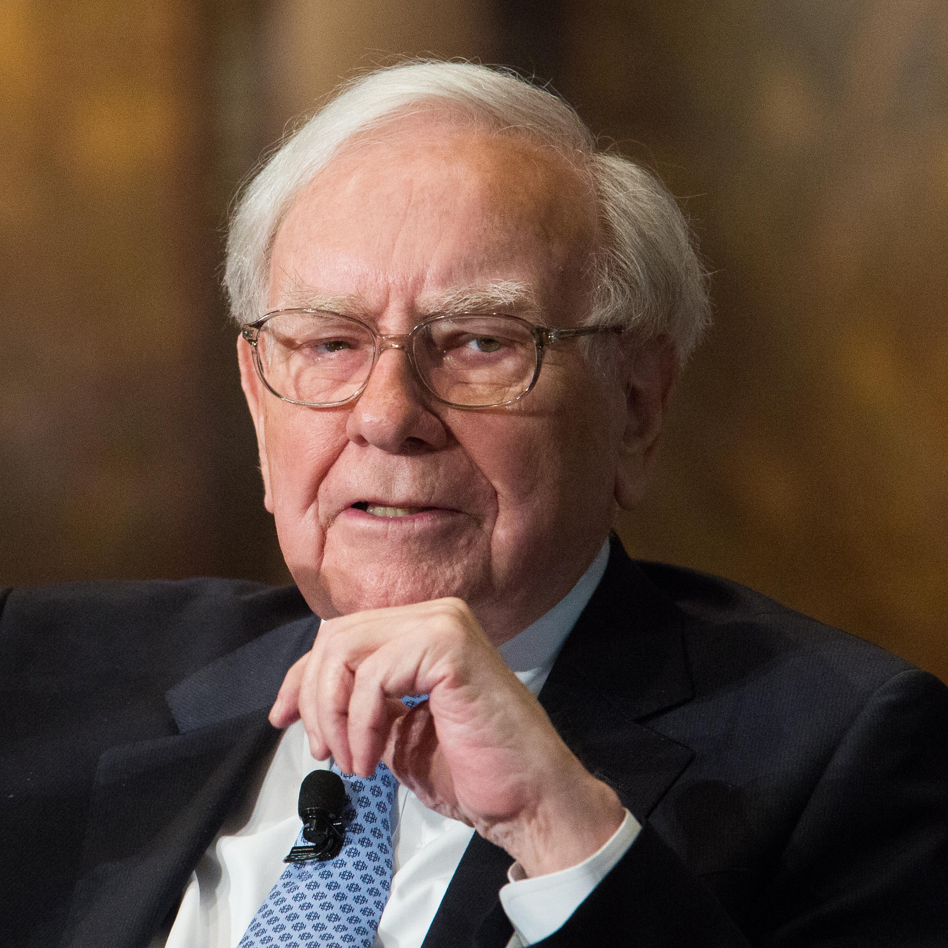 Warren Buffett And BofA CEO Brian Moynihan Speak At Georgetown University