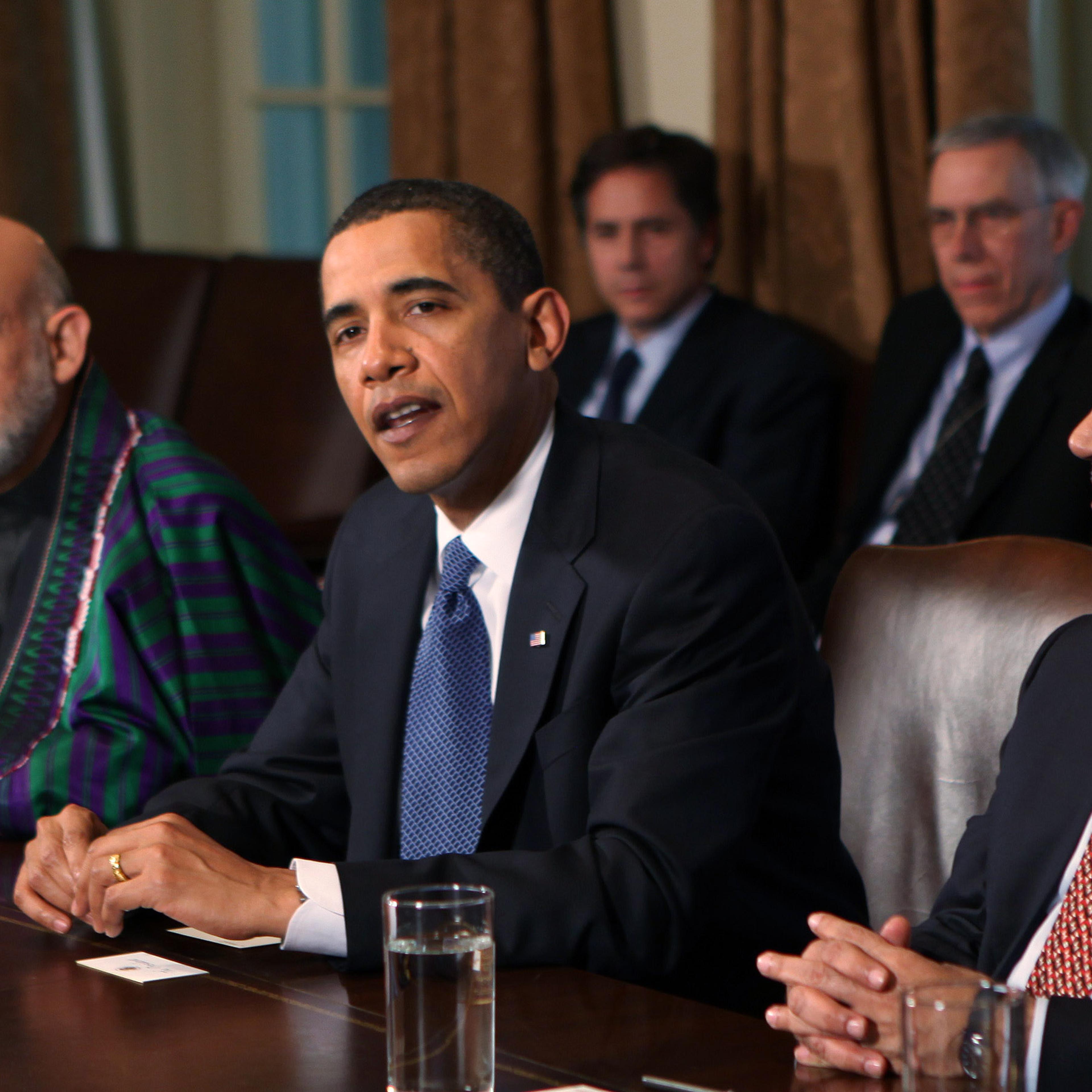 Obama,Karzai And Zardari Brief Media After White House Meetings
