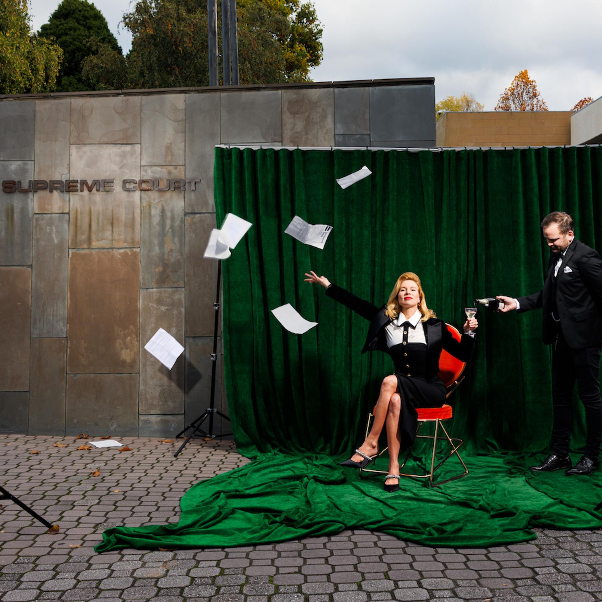 Kirsha Kaechele, an American artist in Tasmania, seeks to challenge a tribunal ruling that orders her women-only art exhibition in the Museum of Old and New Art to allow the entry of men.