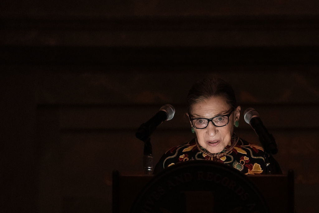 Justice Ruth Bader Ginsburg Attends Naturalization Ceremony At National Archives