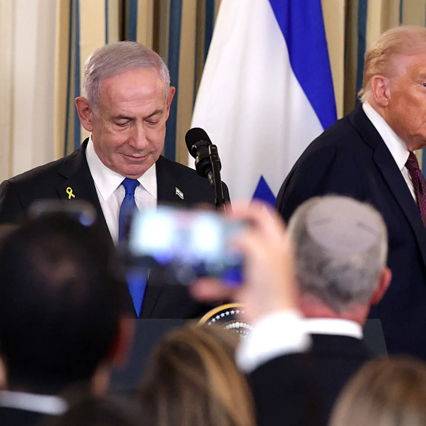 Israel's Benjamin Netanyahu Meets With Trump At The White House