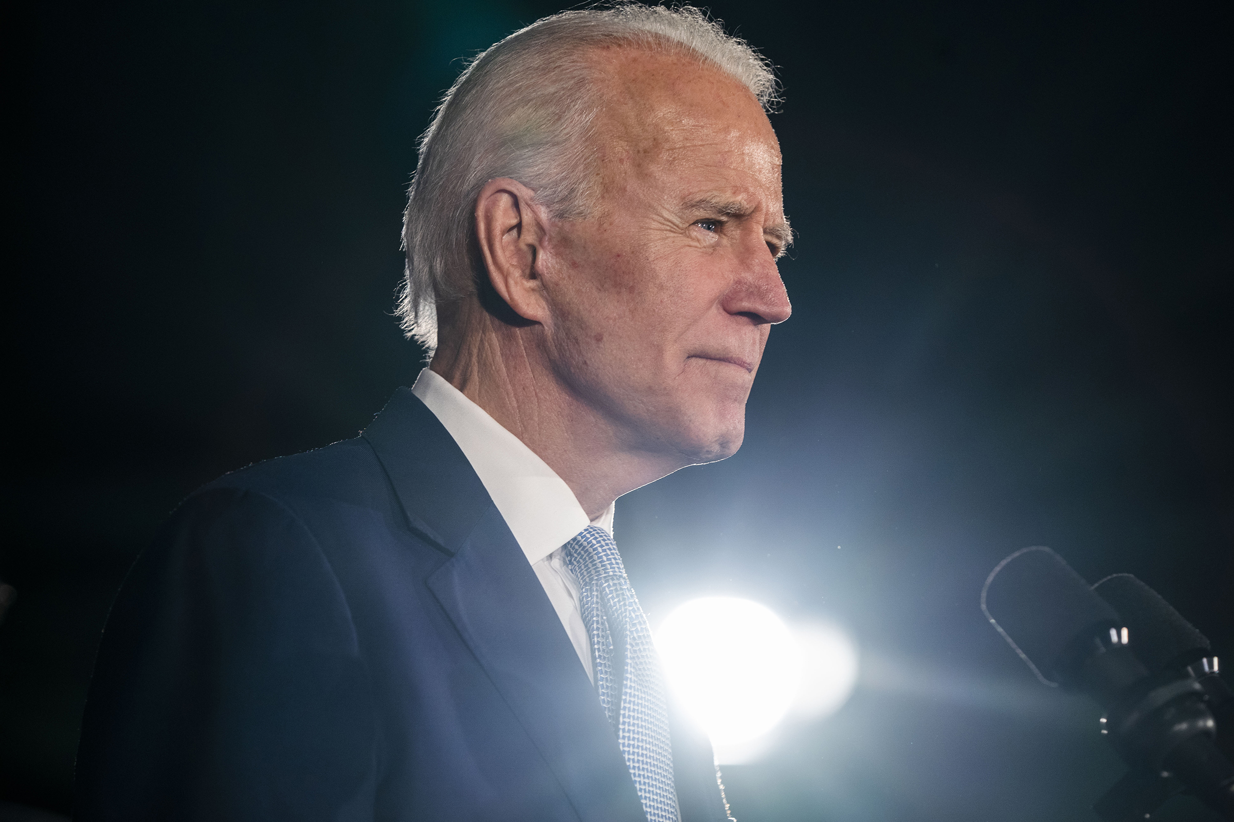 Democratic presidential candidate Joe Biden speaks after winning the South Carolina primary in Columbia on Feb. 29, 2020.