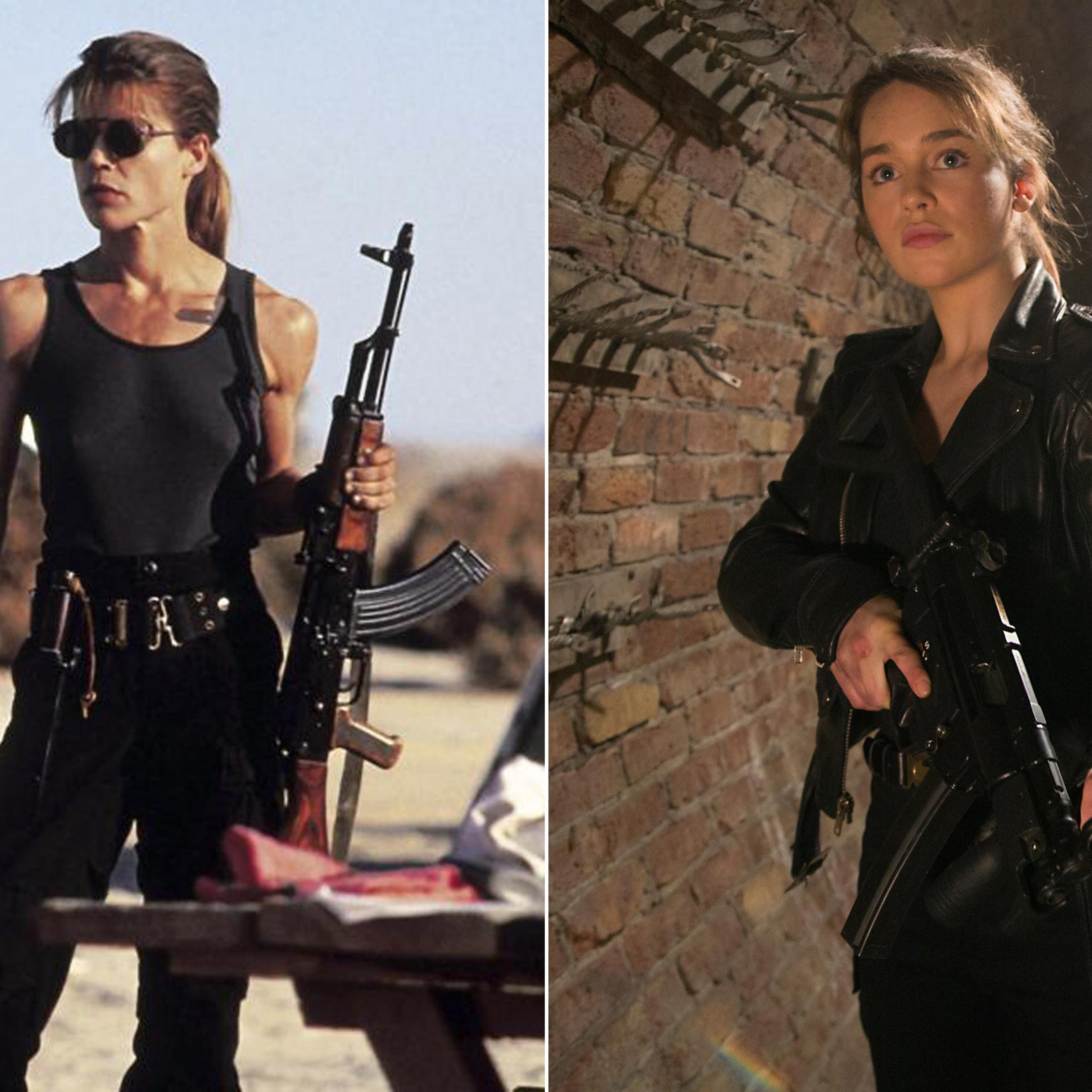 <i>The Terminator</i> first came to theaters in 1984 with Linda Hamilton starring as the iconic Sarah Connor. Four films later, Arnold Schwarzenegger is still the titular terminator, but franchise newcomer Emilia Clarke of <i>Game of Thrones</i> fame joins as a reboot of Connor.