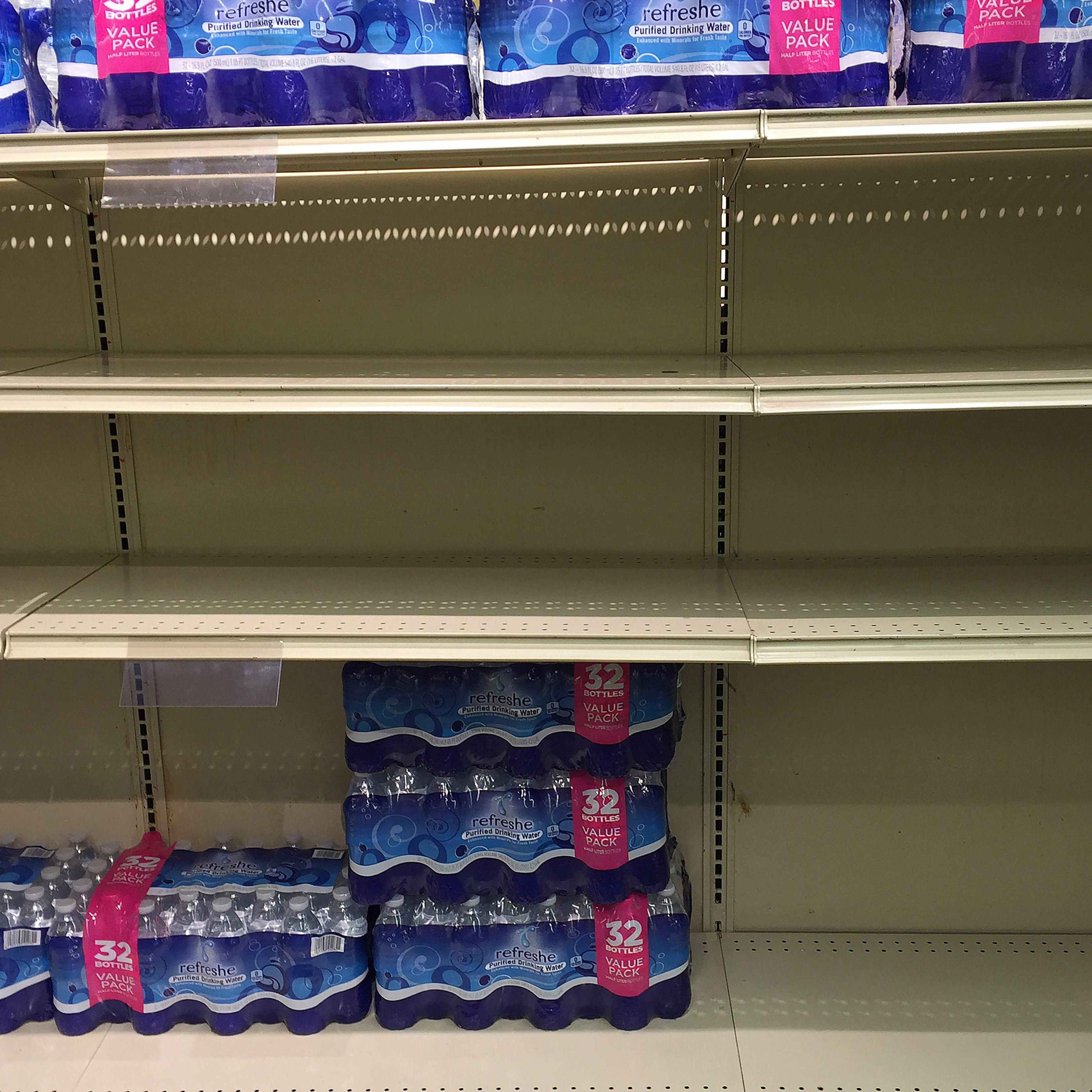 water bottles east coast blizzard