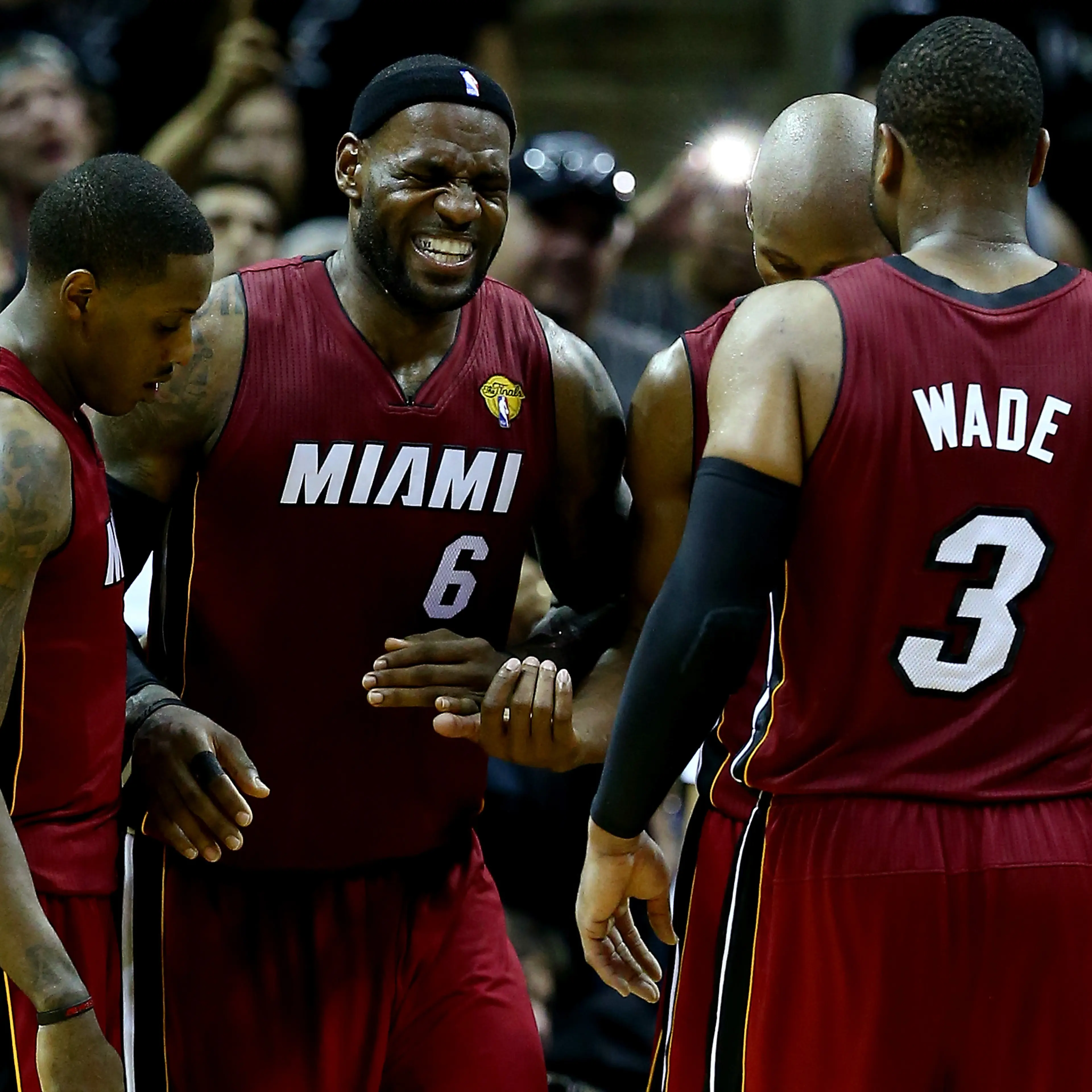 LeBron James muscle cramp