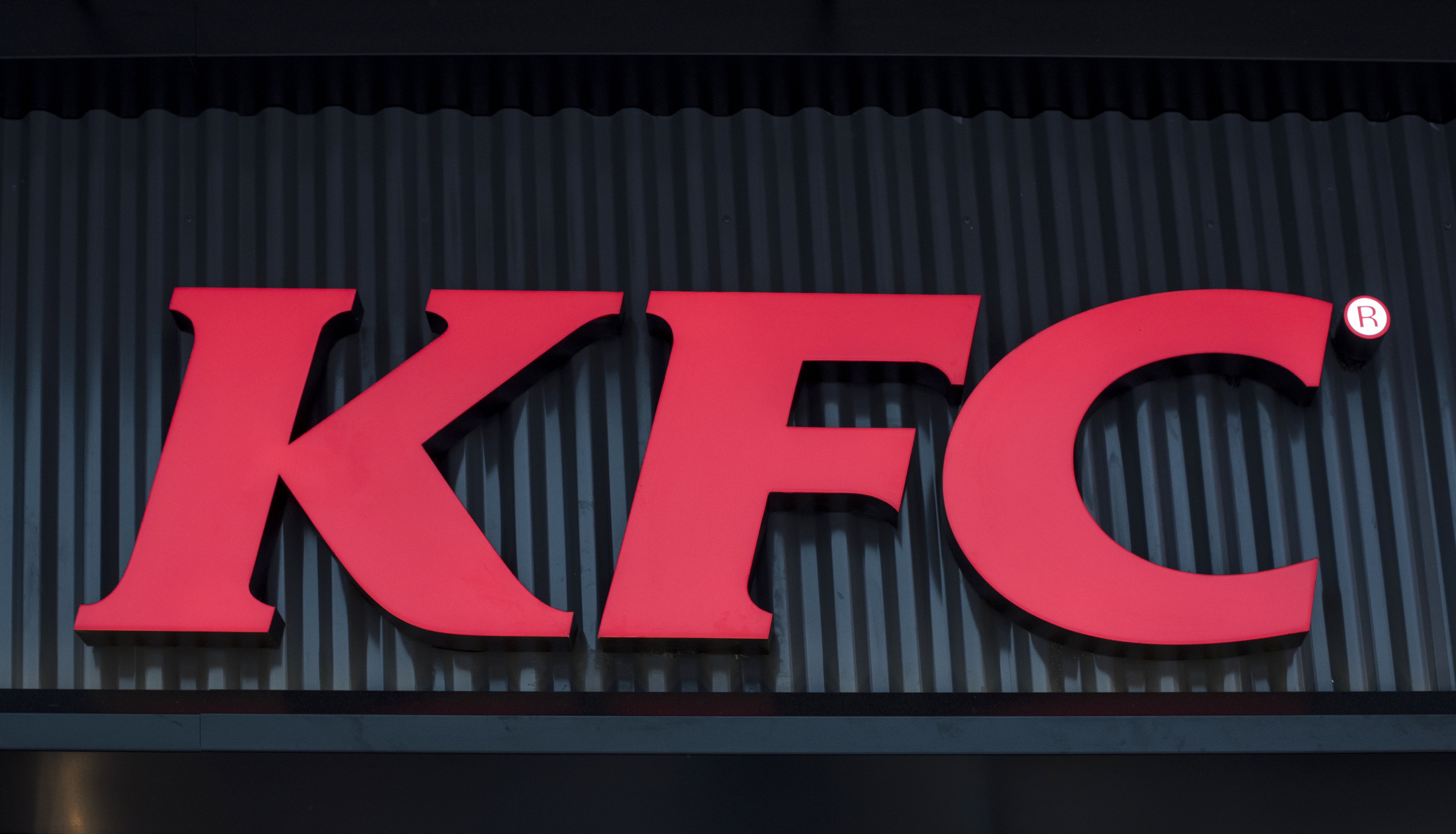 Kentucky Fried Chicken brand logo in Mong Kok, Hong Kong