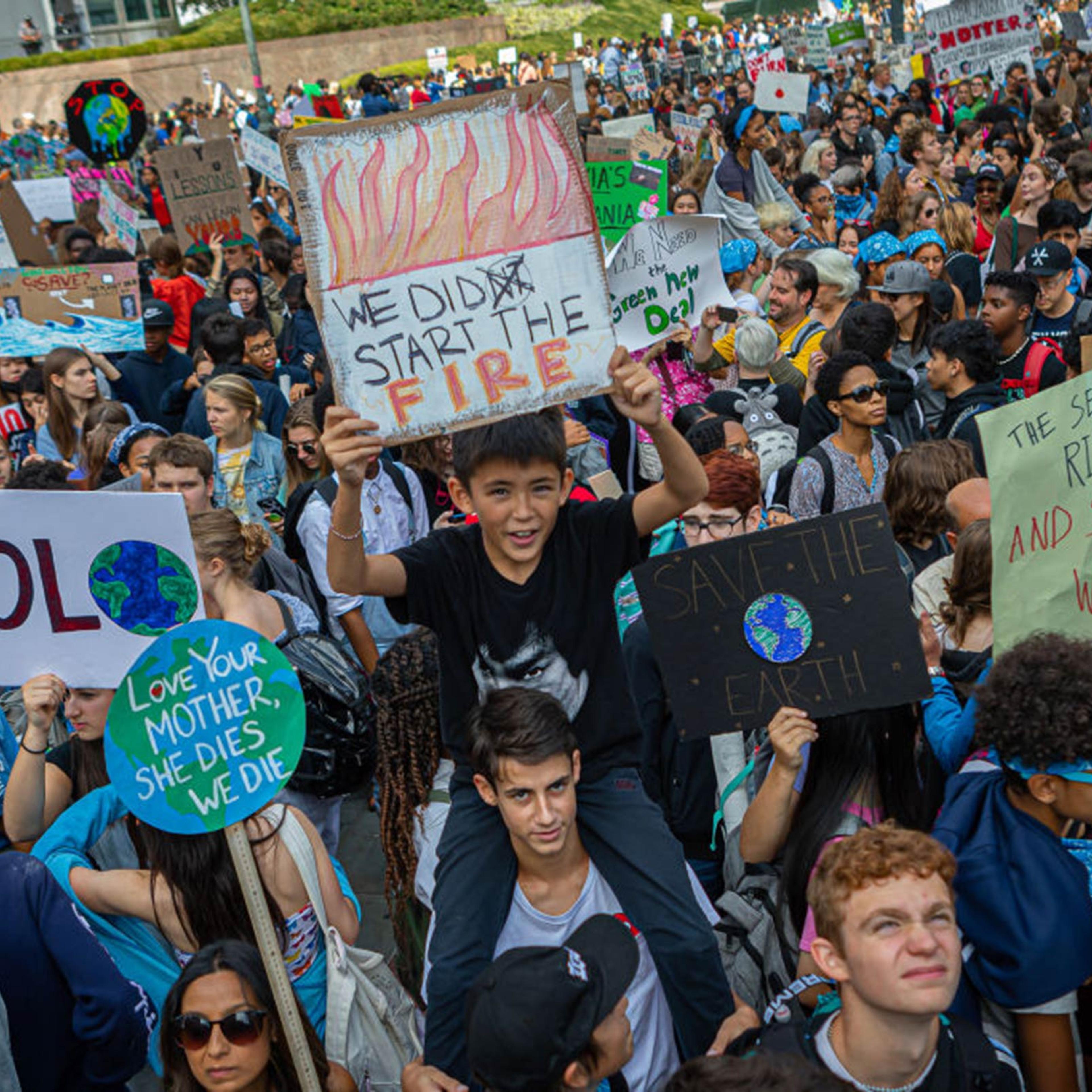 Organizers estimated that 250,000 people marched in New York City on Sept. 20 as part of a global strike protesting climate change.