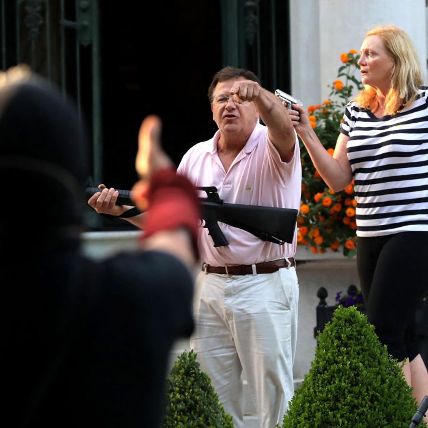 The St. Louis couple charged with waving guns at protesters have a long history of not backing down