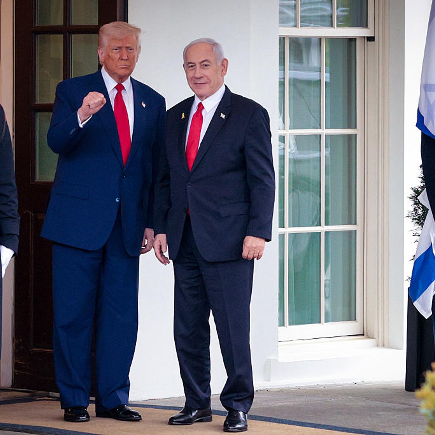 President Trump Meets With Visiting Israeli PM Netanyahu At The White House