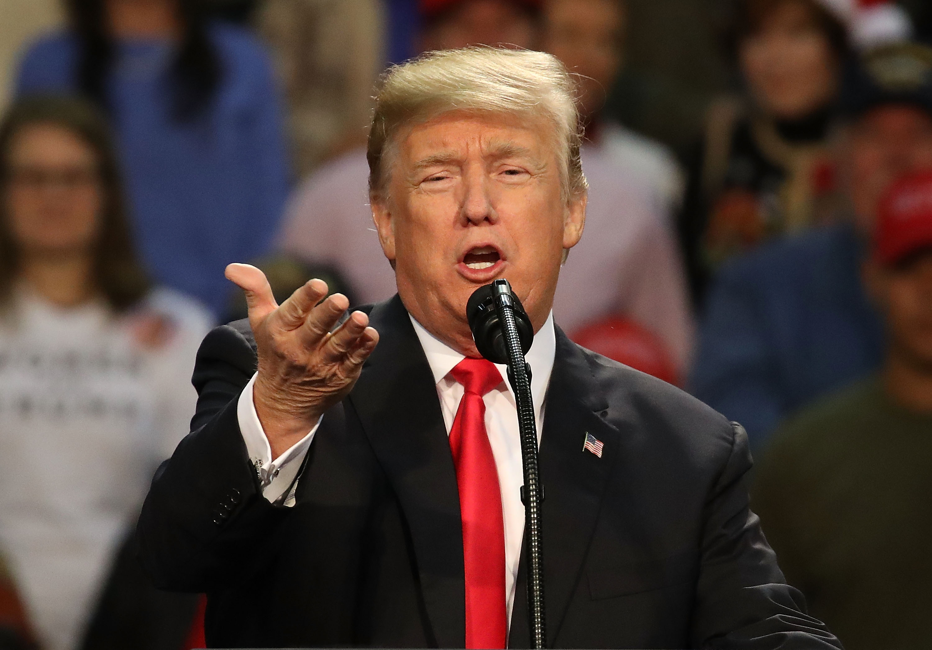 President Trump Holds A Rally In Pensacola, Florida